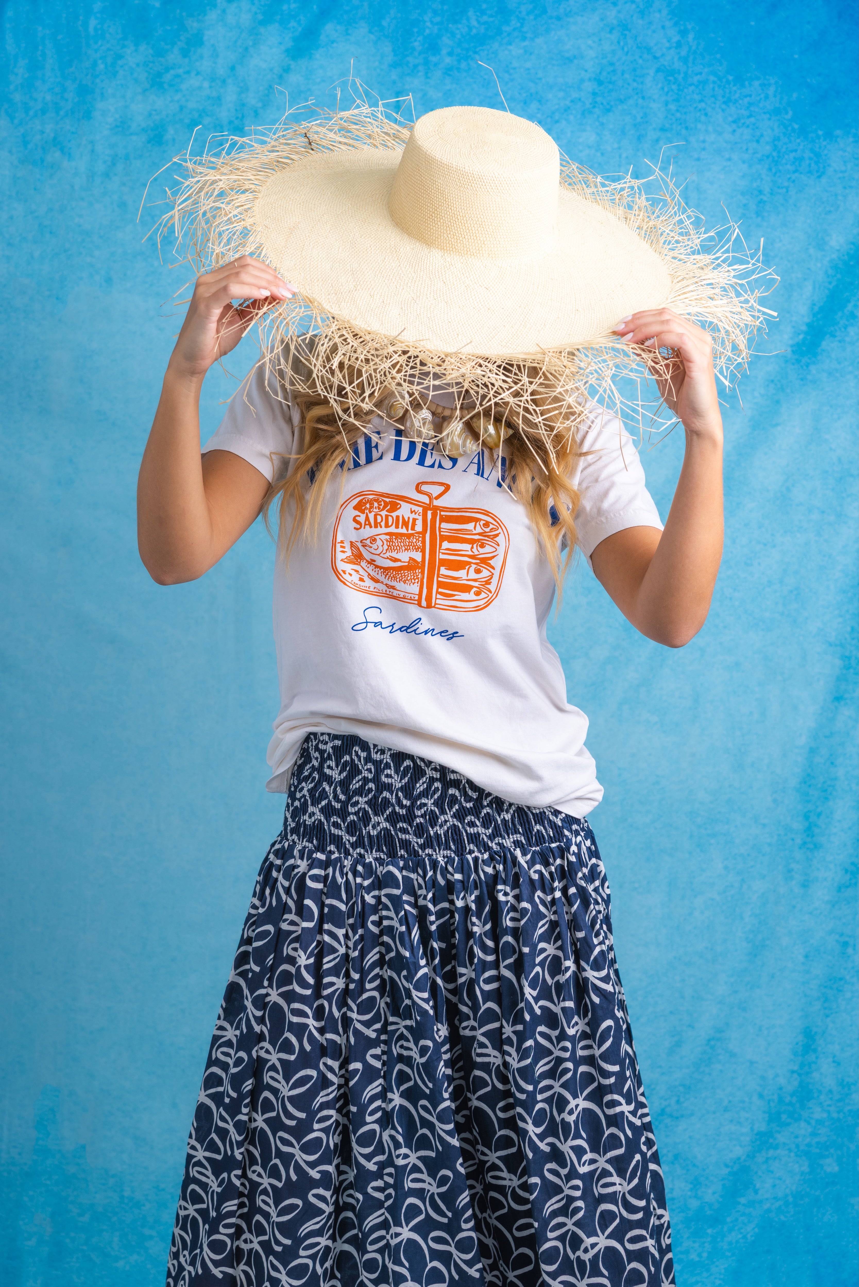 Long Every Day Skirt | Ribbons | Navy