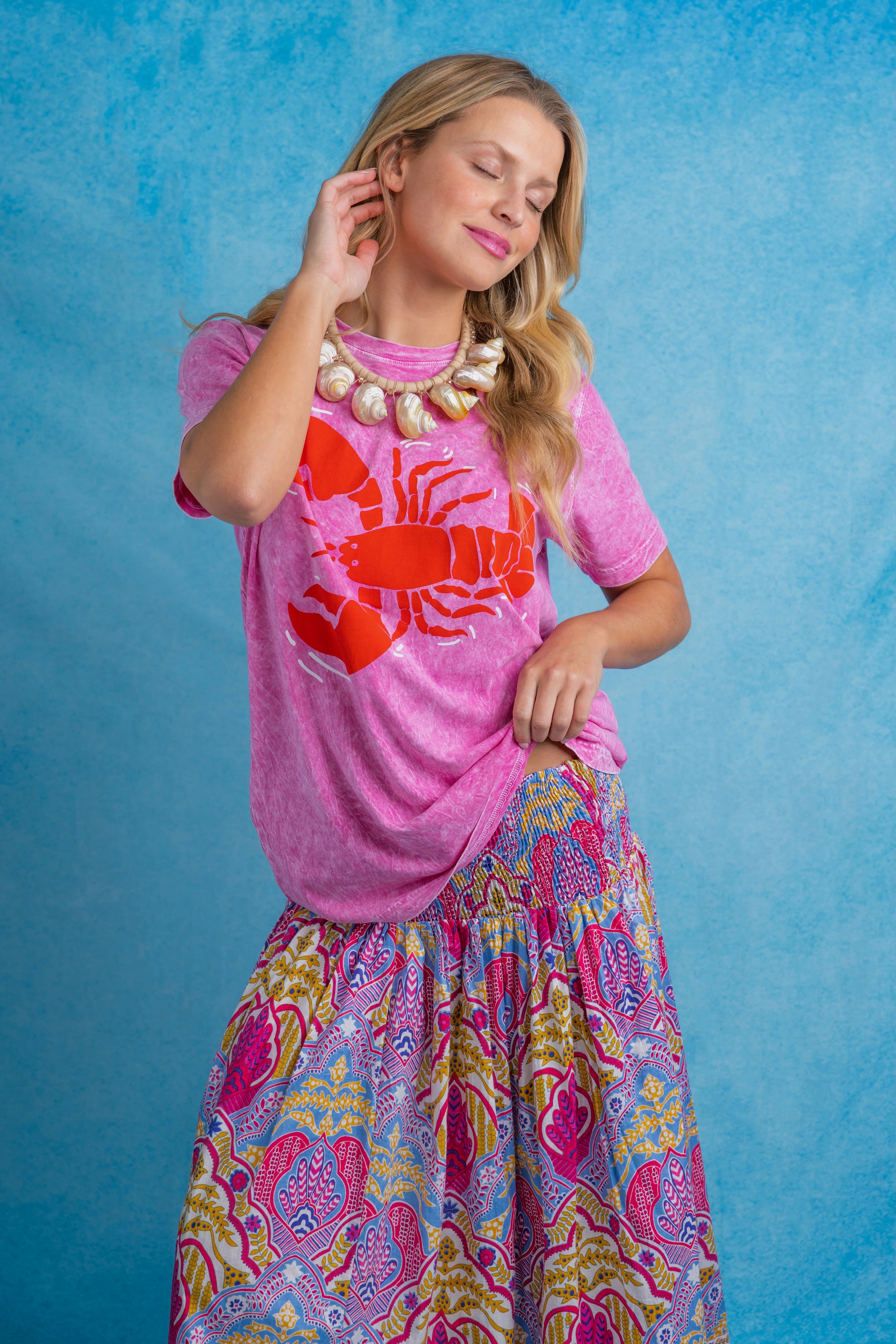 Long Every Day Skirt | Boho Medallion | Lavender