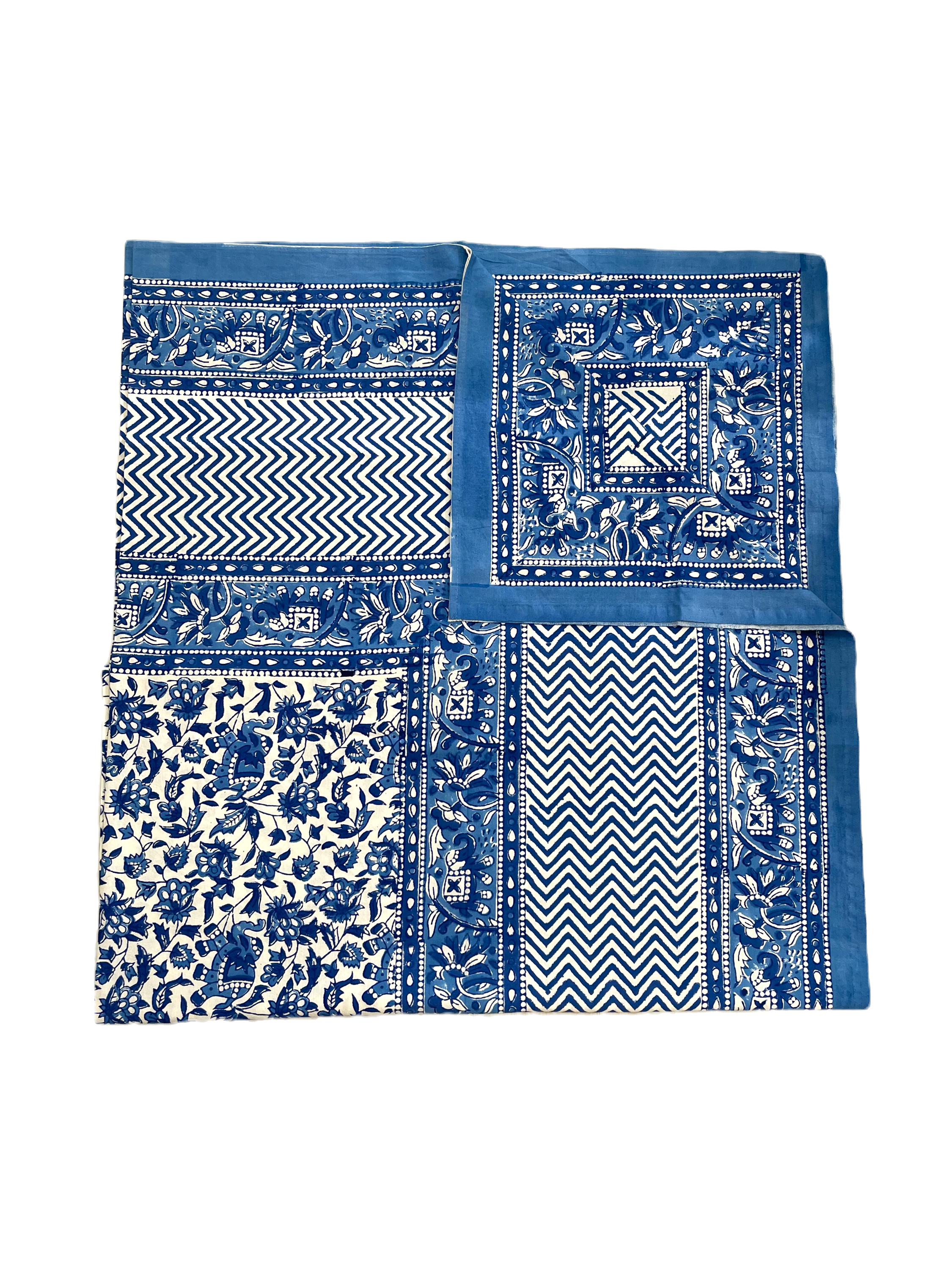 Tablecloth | Blue/White Whimsical Elephants | Assorted Sizes image 2