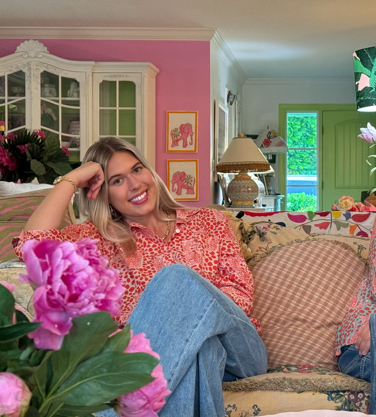 Boyfriend Shirt | Dotty Leopard | Orange image 1