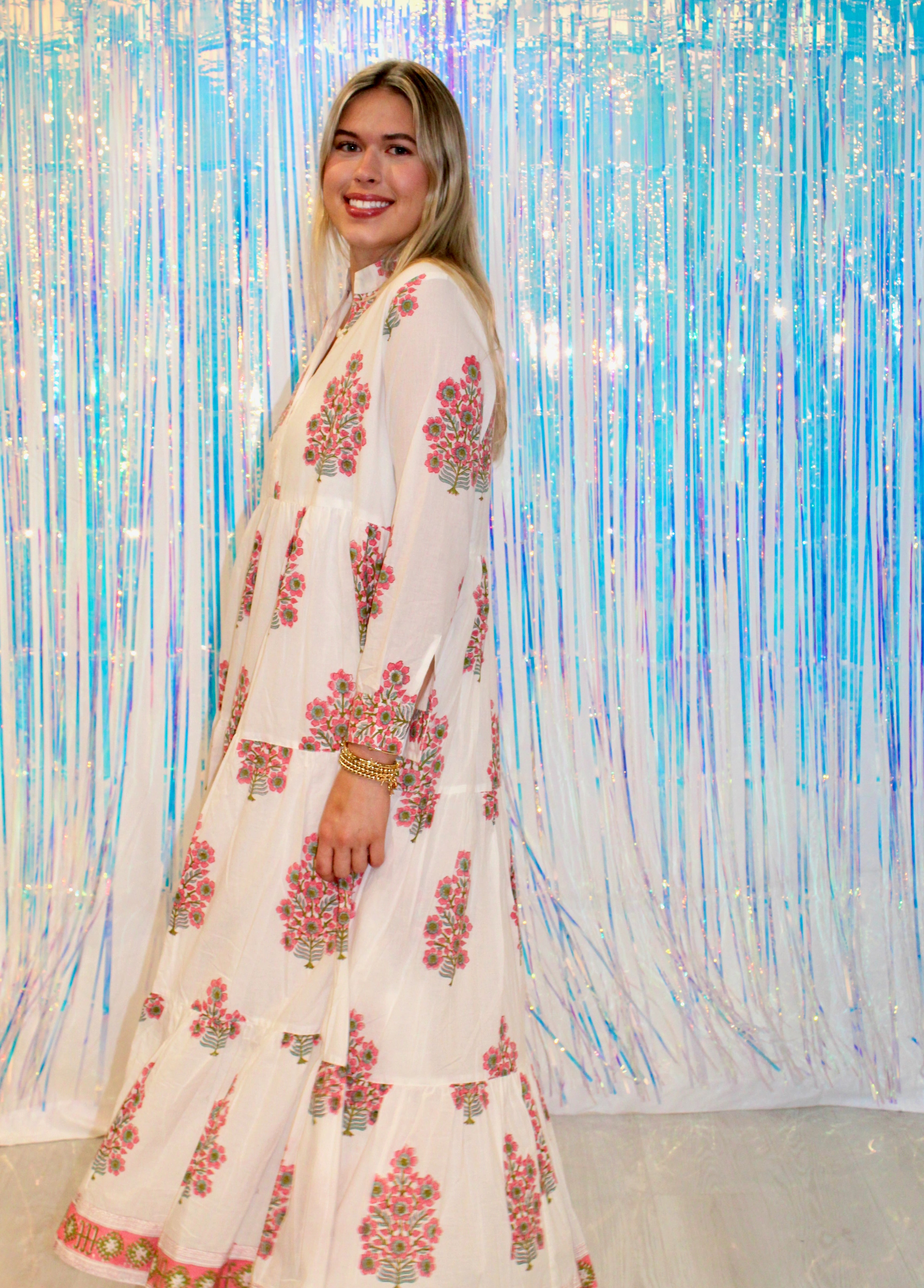 Lulu Dress | Floral Tree | Pink image 2