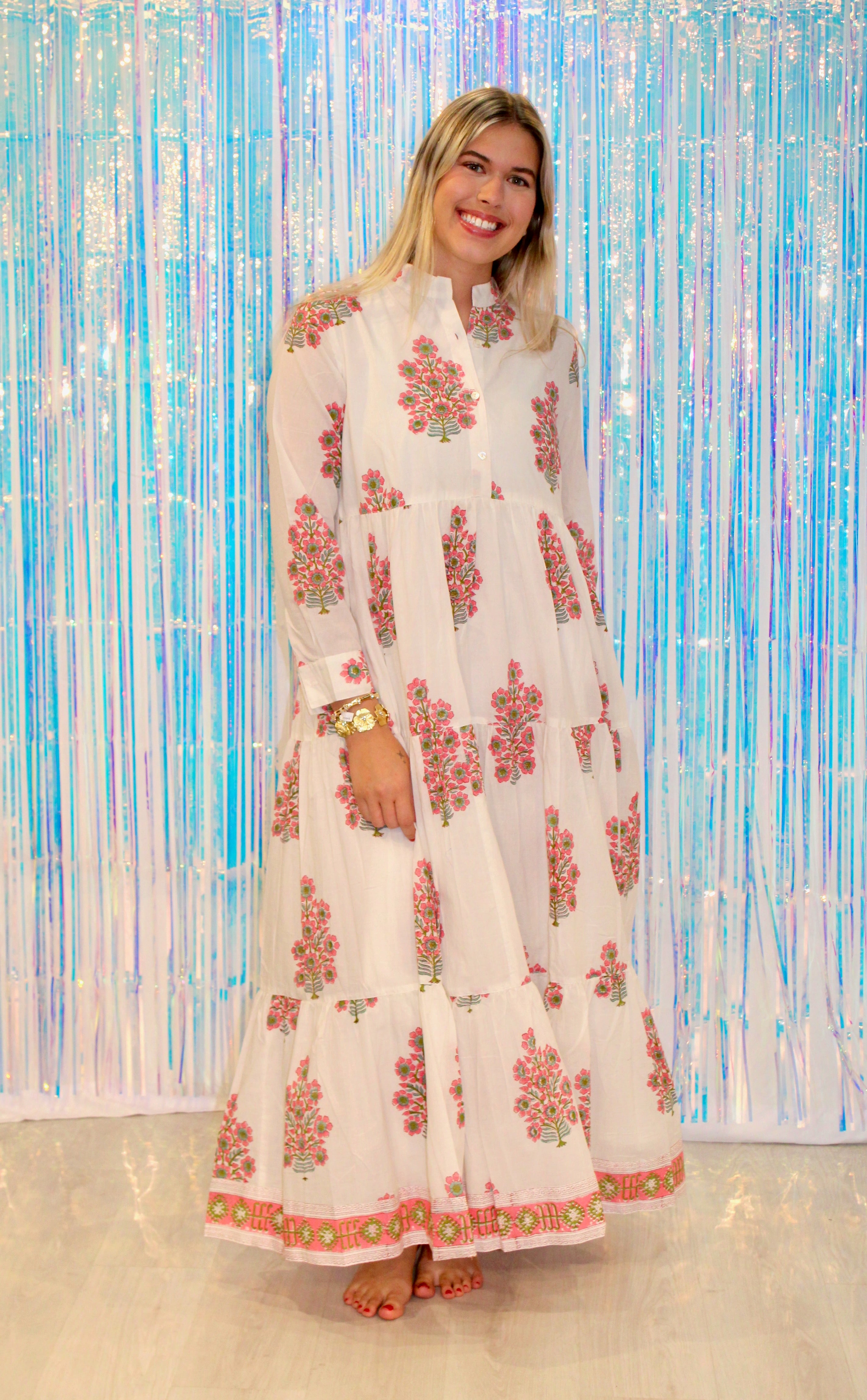 Lulu Dress | Floral Tree | Pink image 0