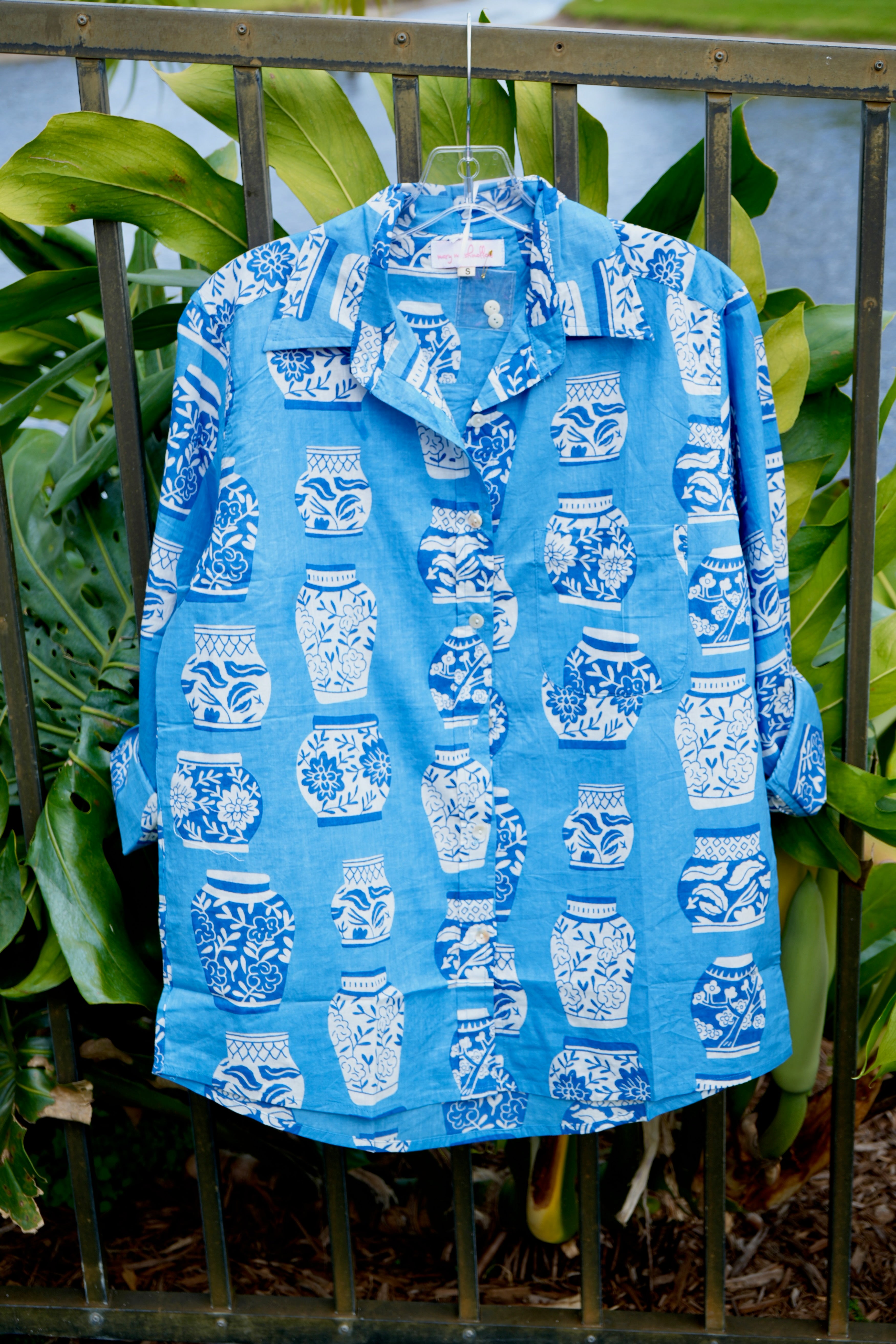 Boyfriend Shirt | Ginger Jar | Blue