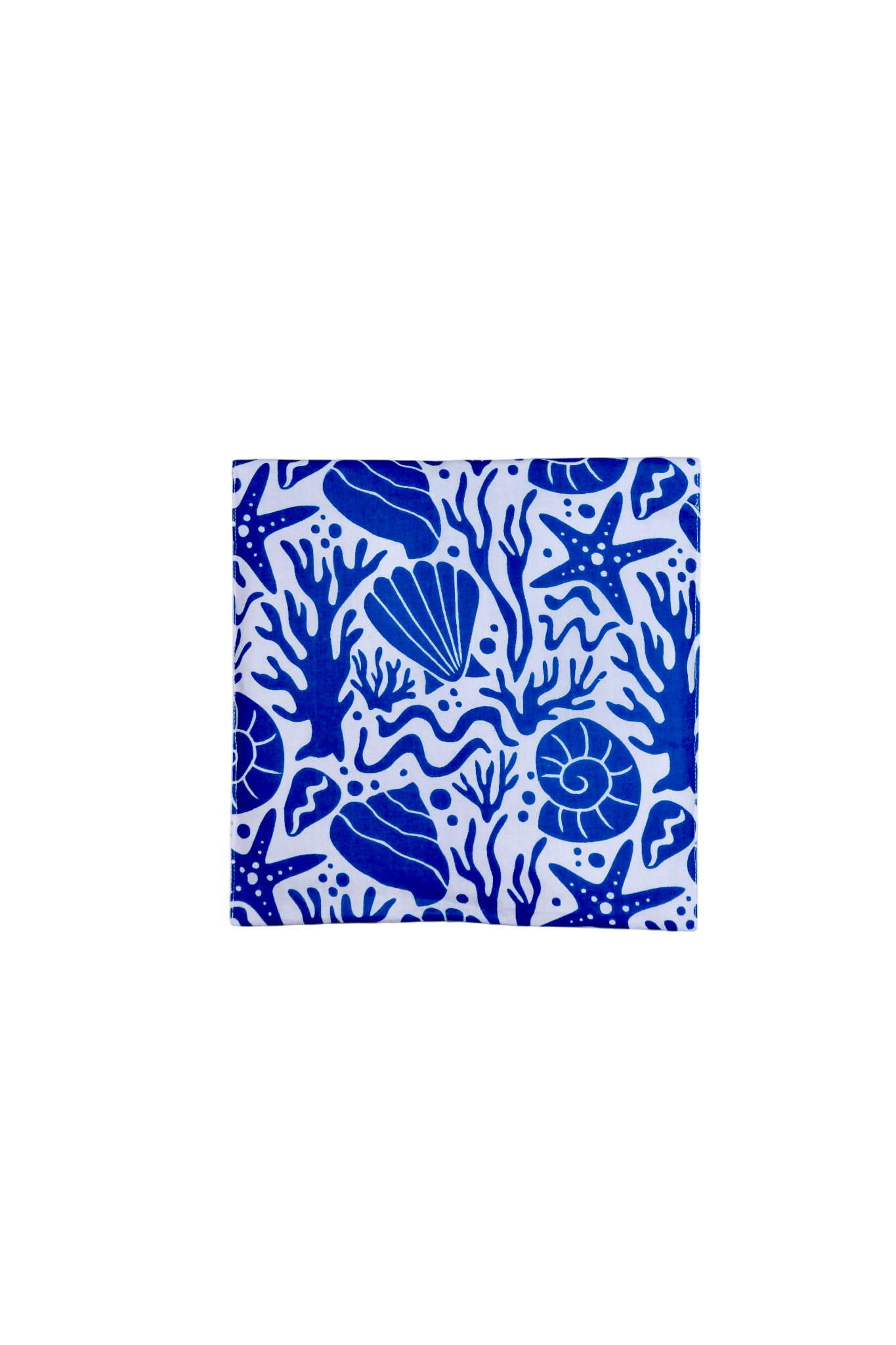 Long Kimono w/ Belt | Seashell | Blue