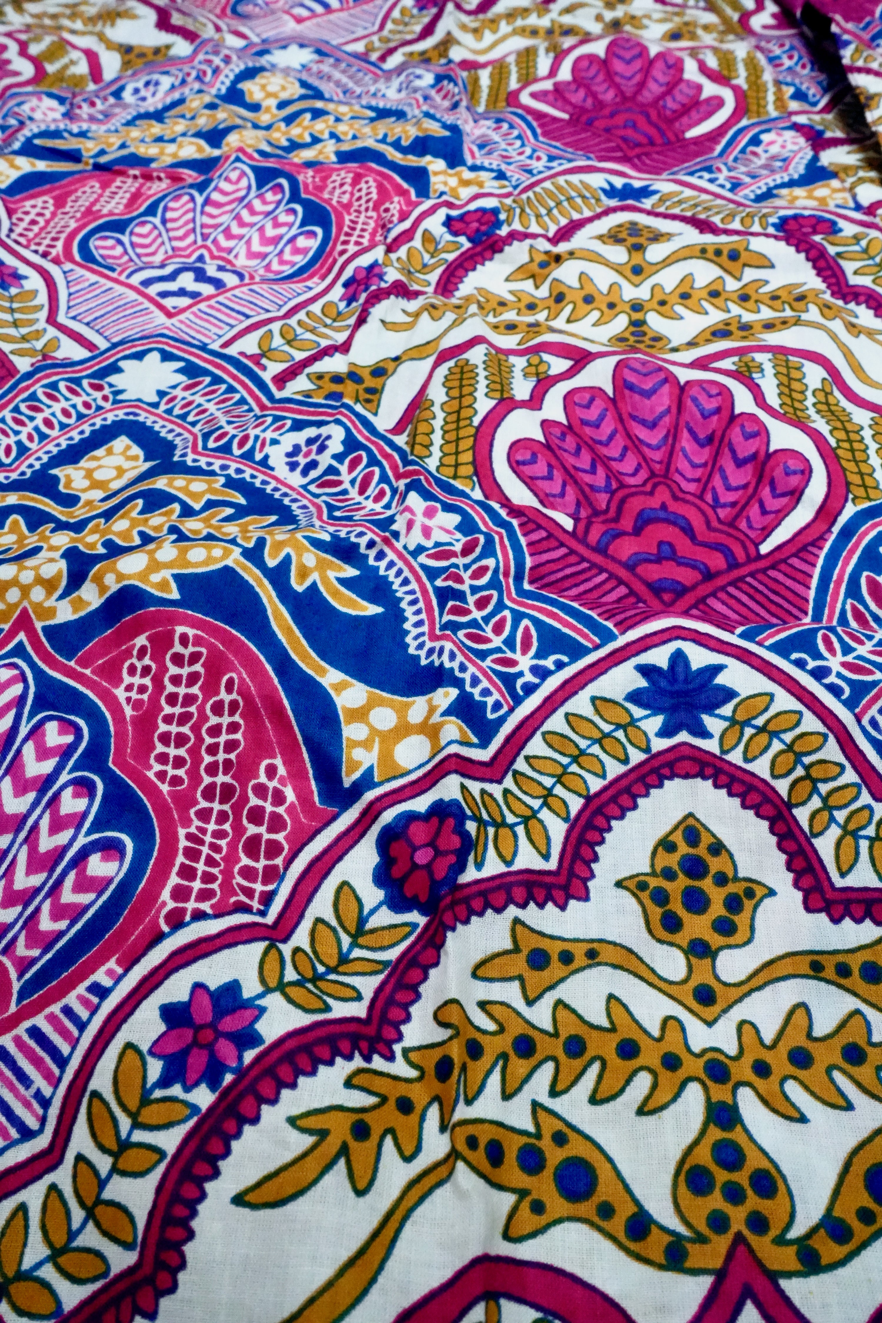 Long Kimono w/ Belt | Boho Medallion | Lavender