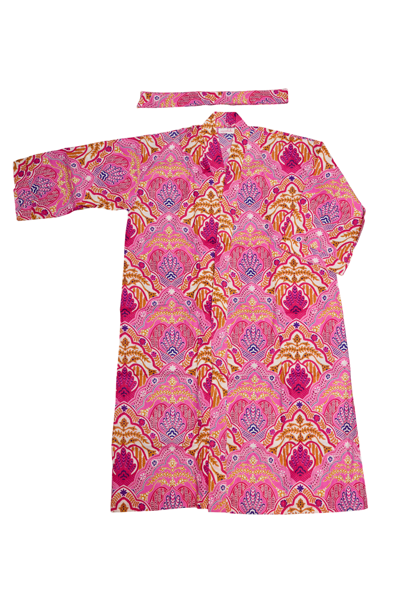 Long Kimono w/ Belt | Boho Medallion |