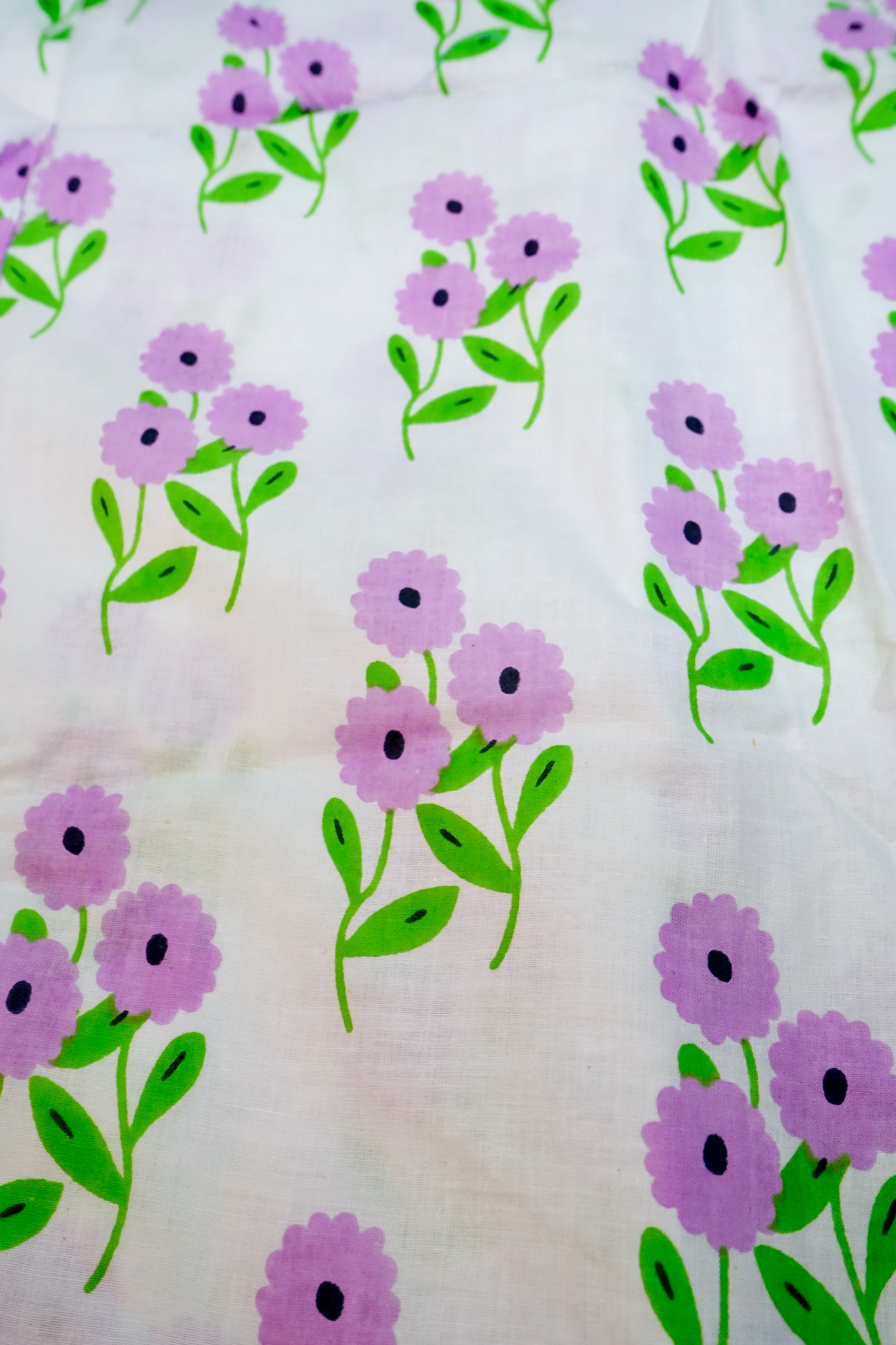 Long Kimono w/ Belt | Bunch of Daisies | Lavender