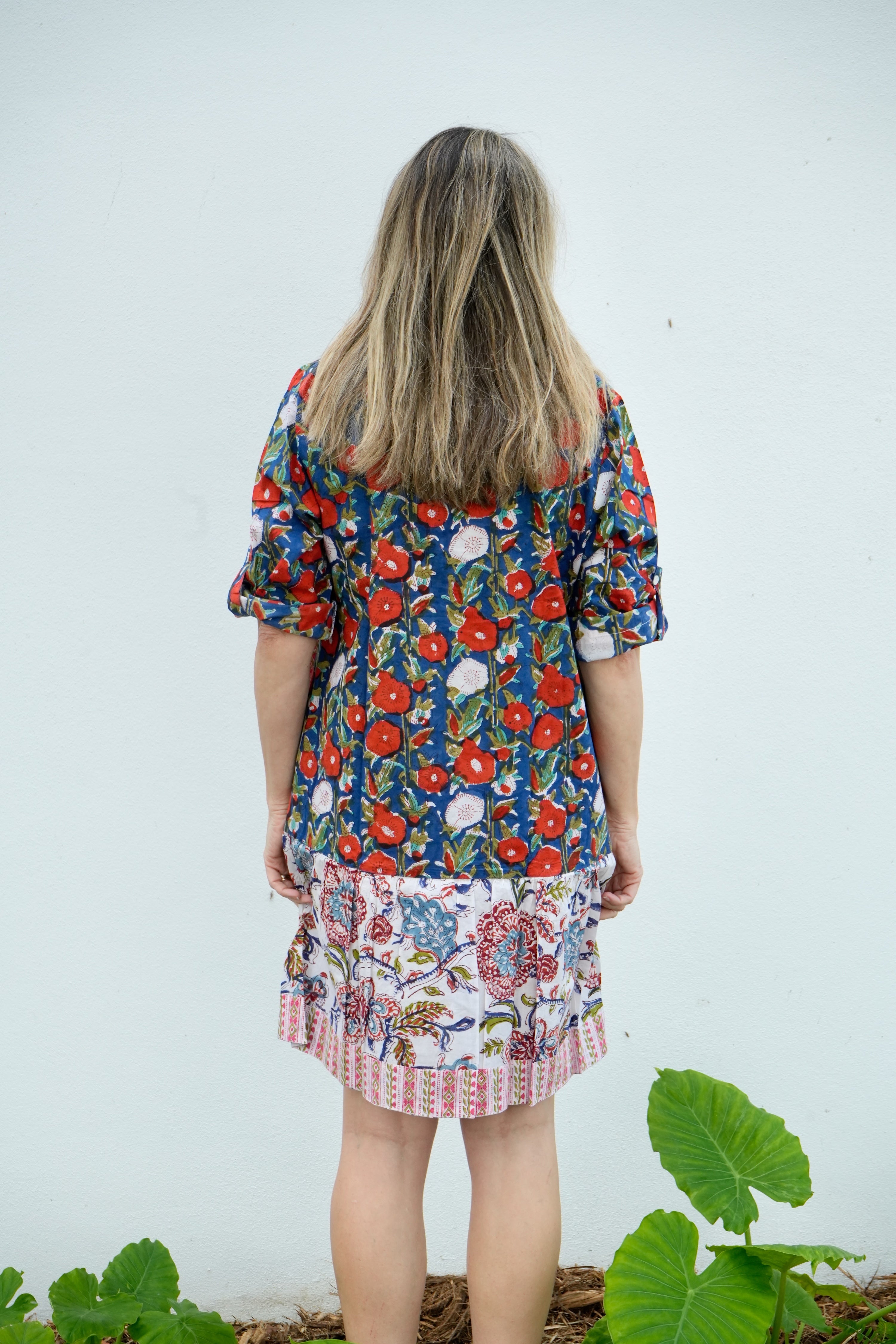 Willow Dress Short | Fall Floral | Red
