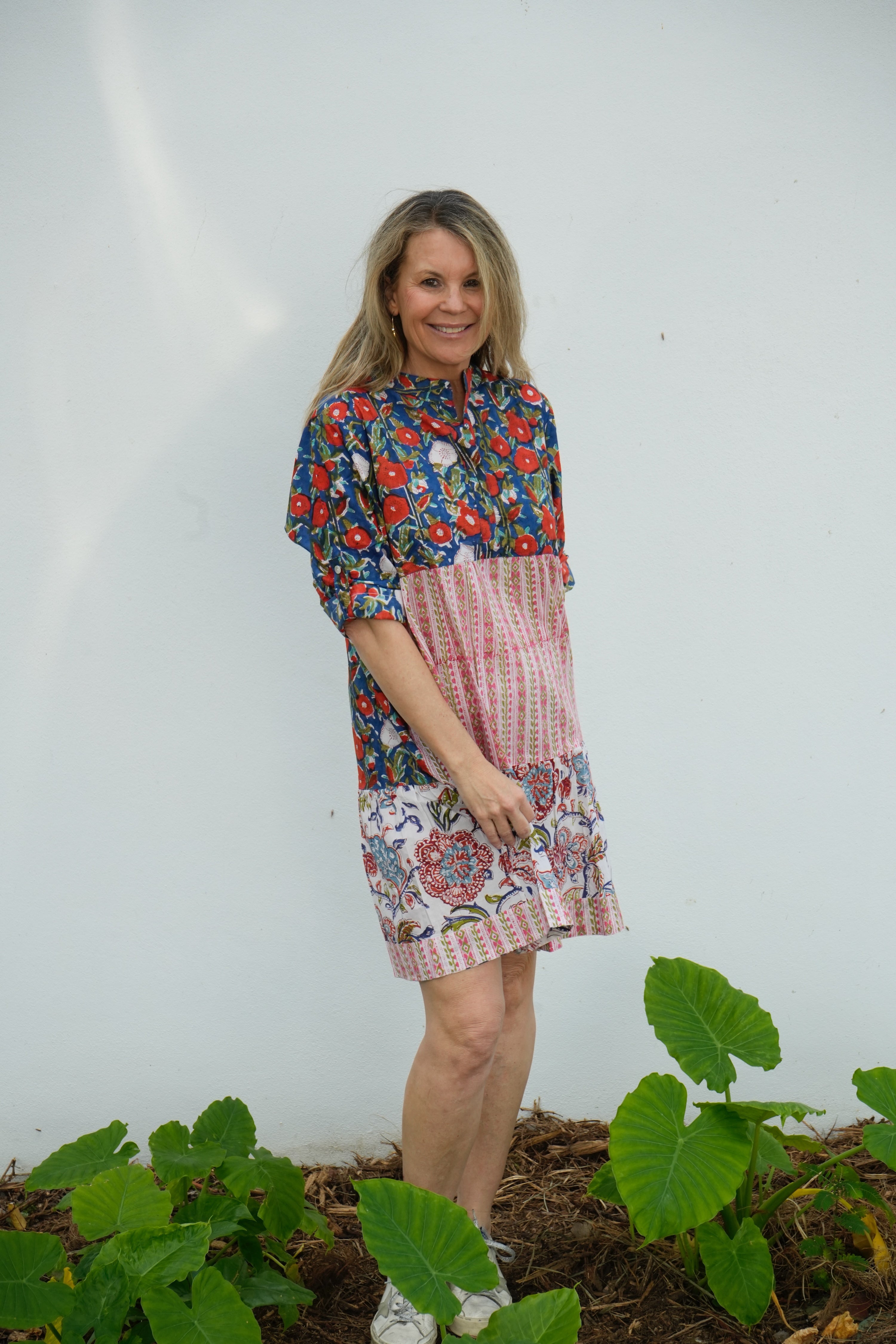 Willow Dress Short | Fall Floral | Red