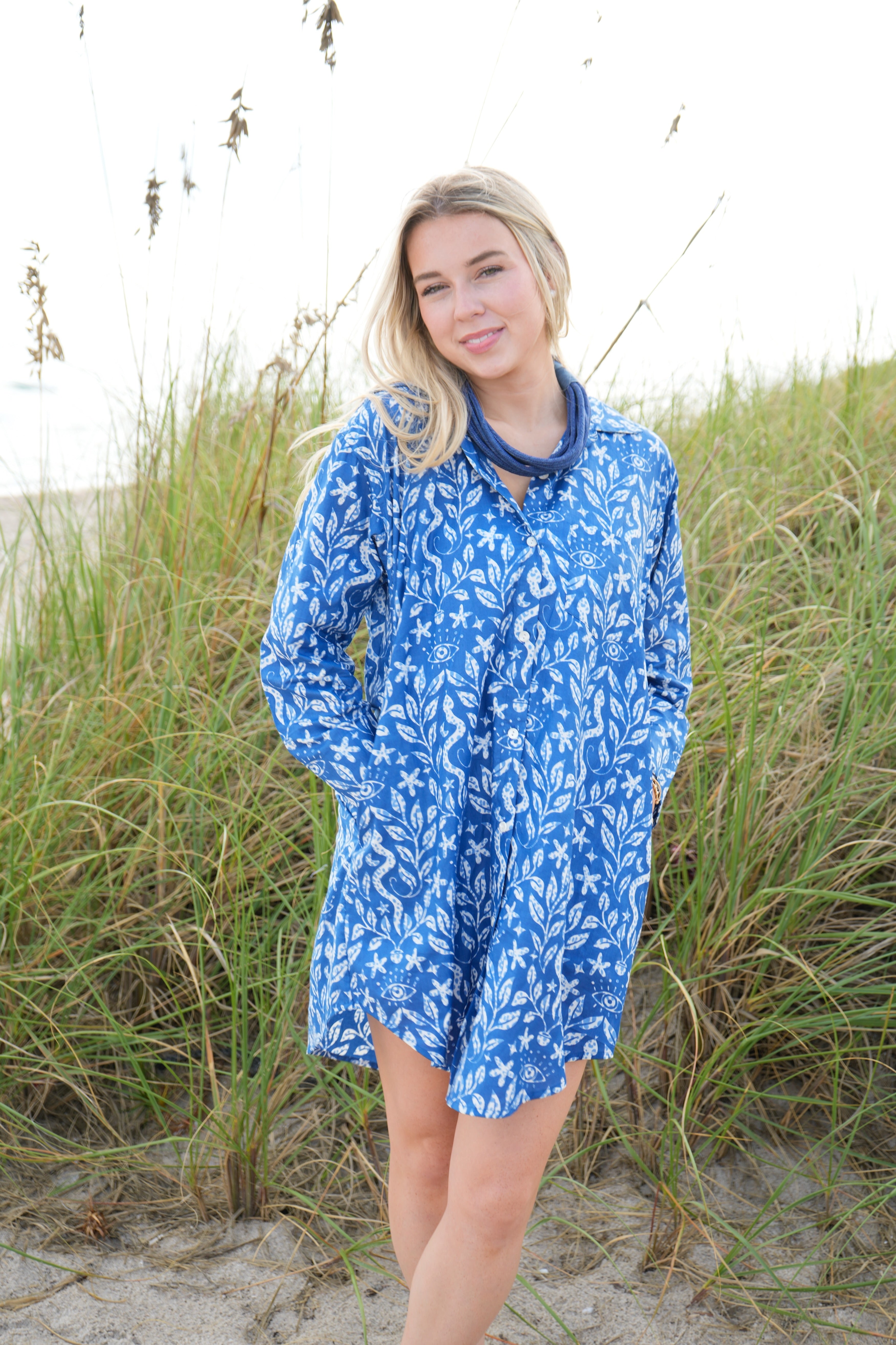 Boyfriend Dress | Moon Magic | Blue