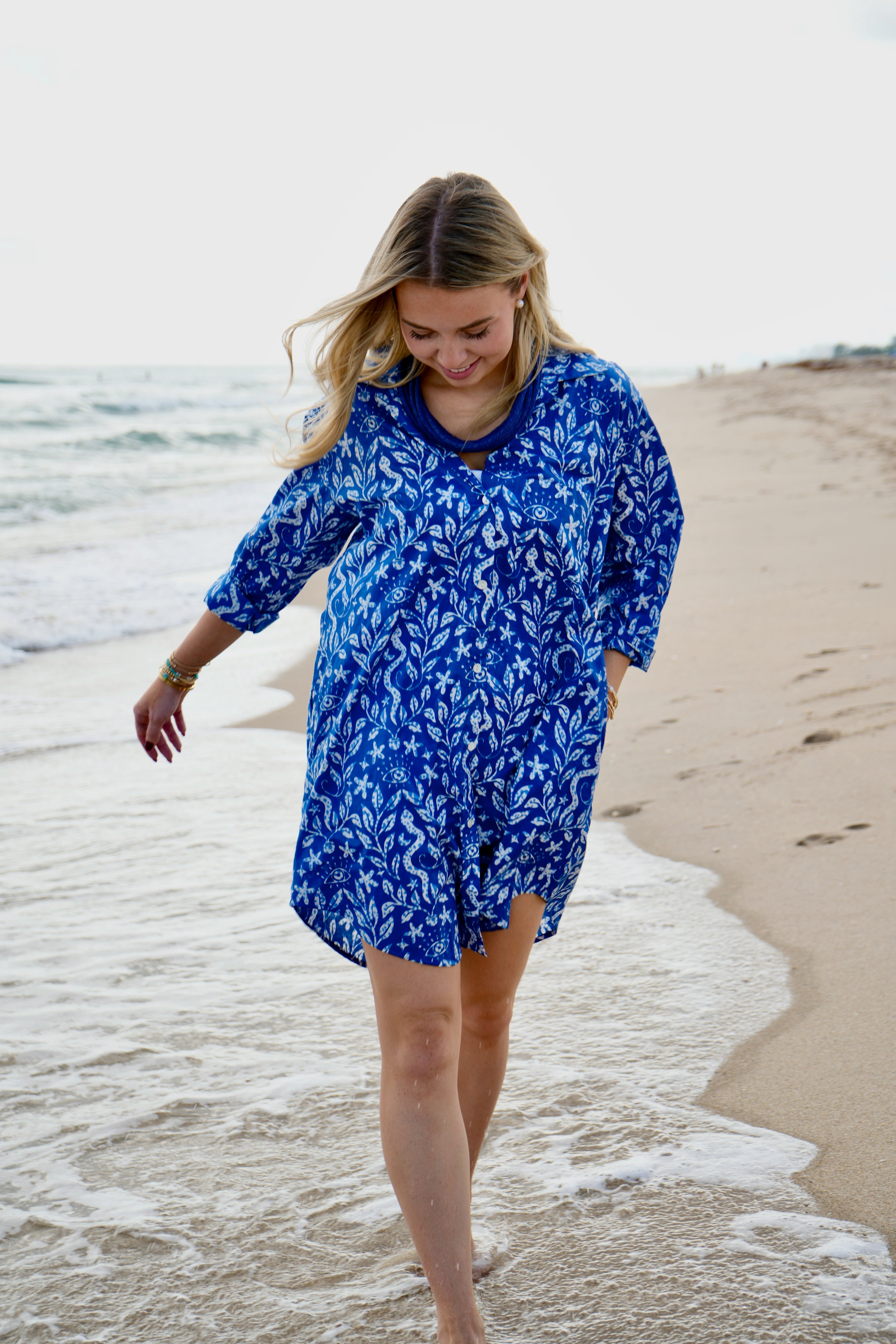 Boyfriend Dress | Moon Magic | Blue