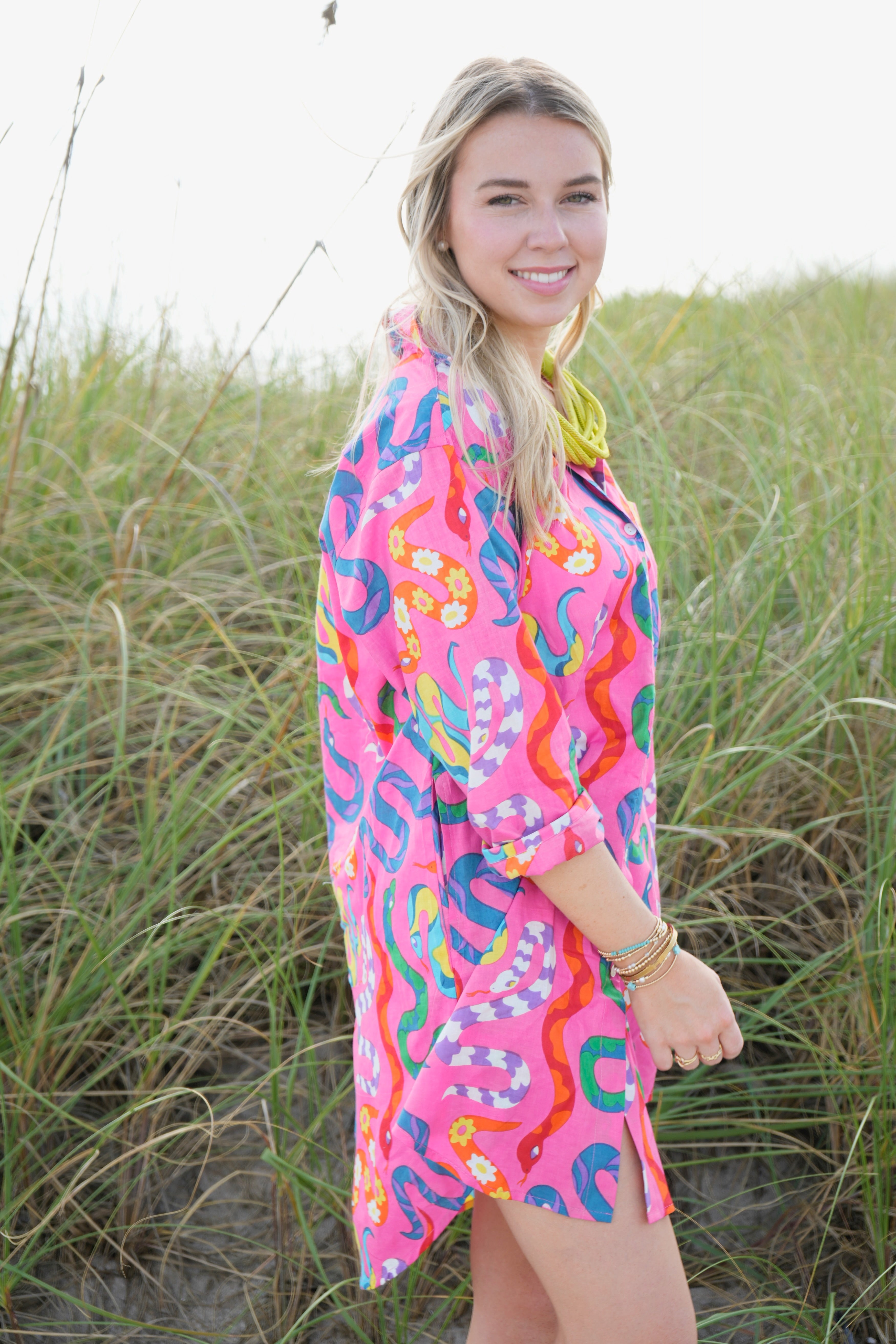 Boyfriend Dress | Party Snakes | Pink