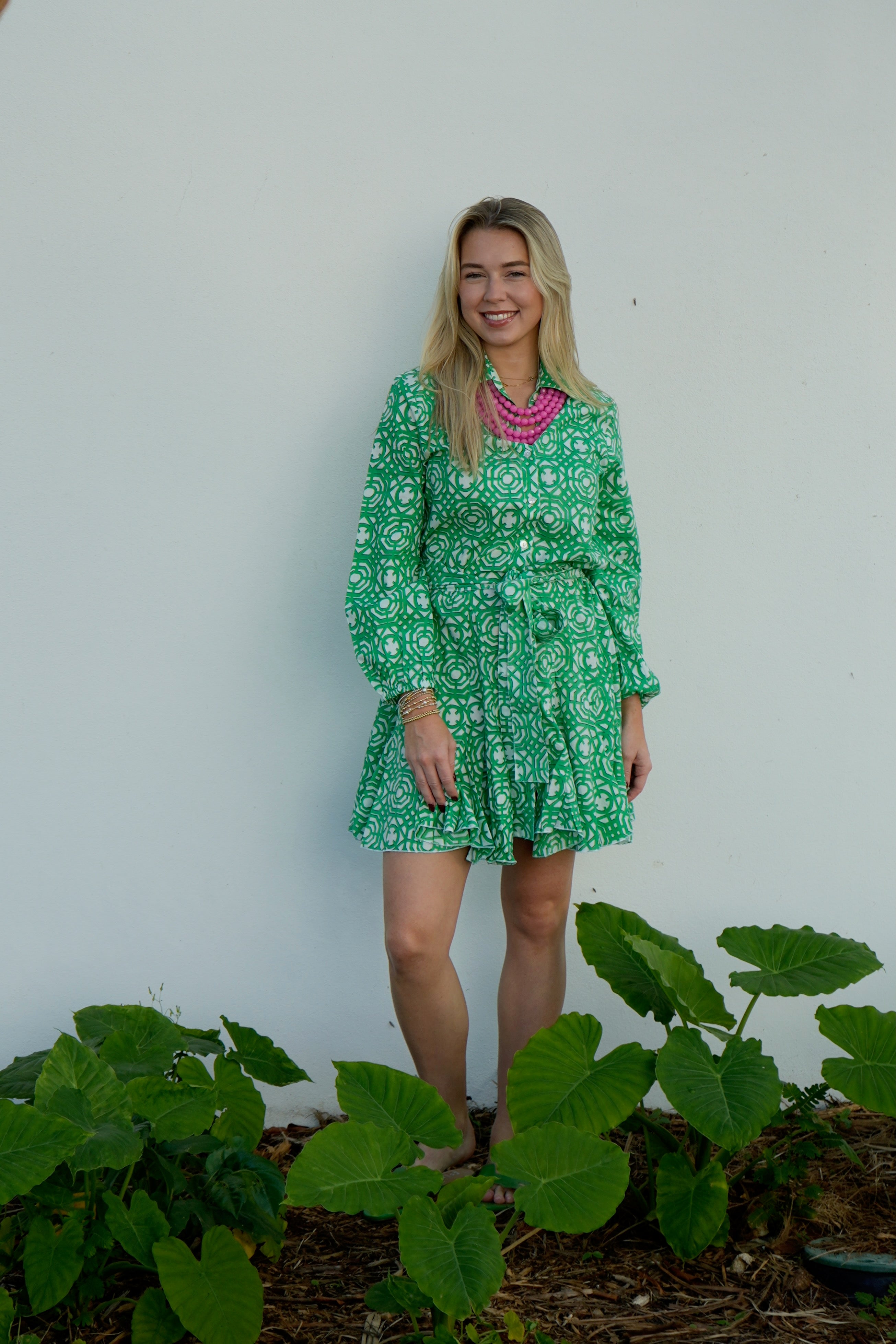 Ivy Dress | Trellis | Green