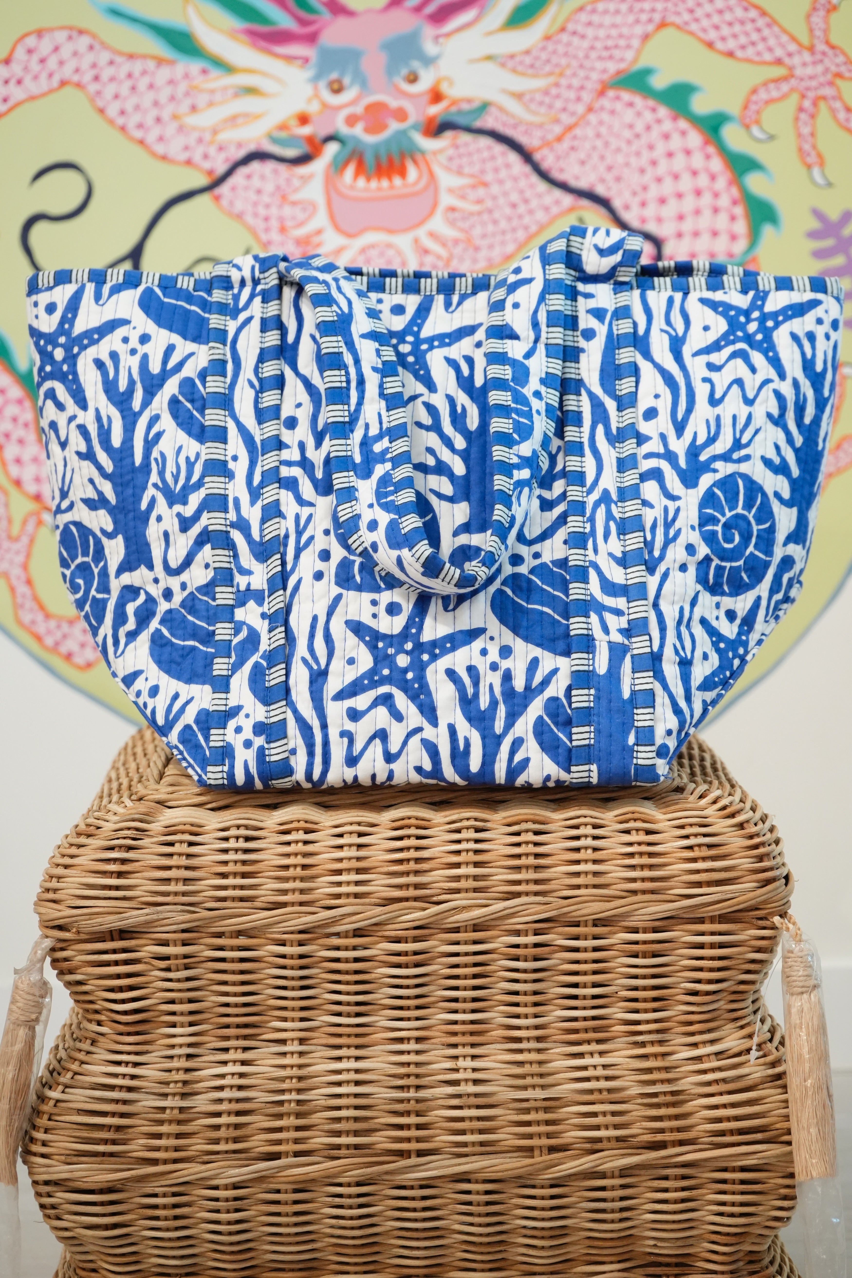 Large Tote | Seashells | Various Colors