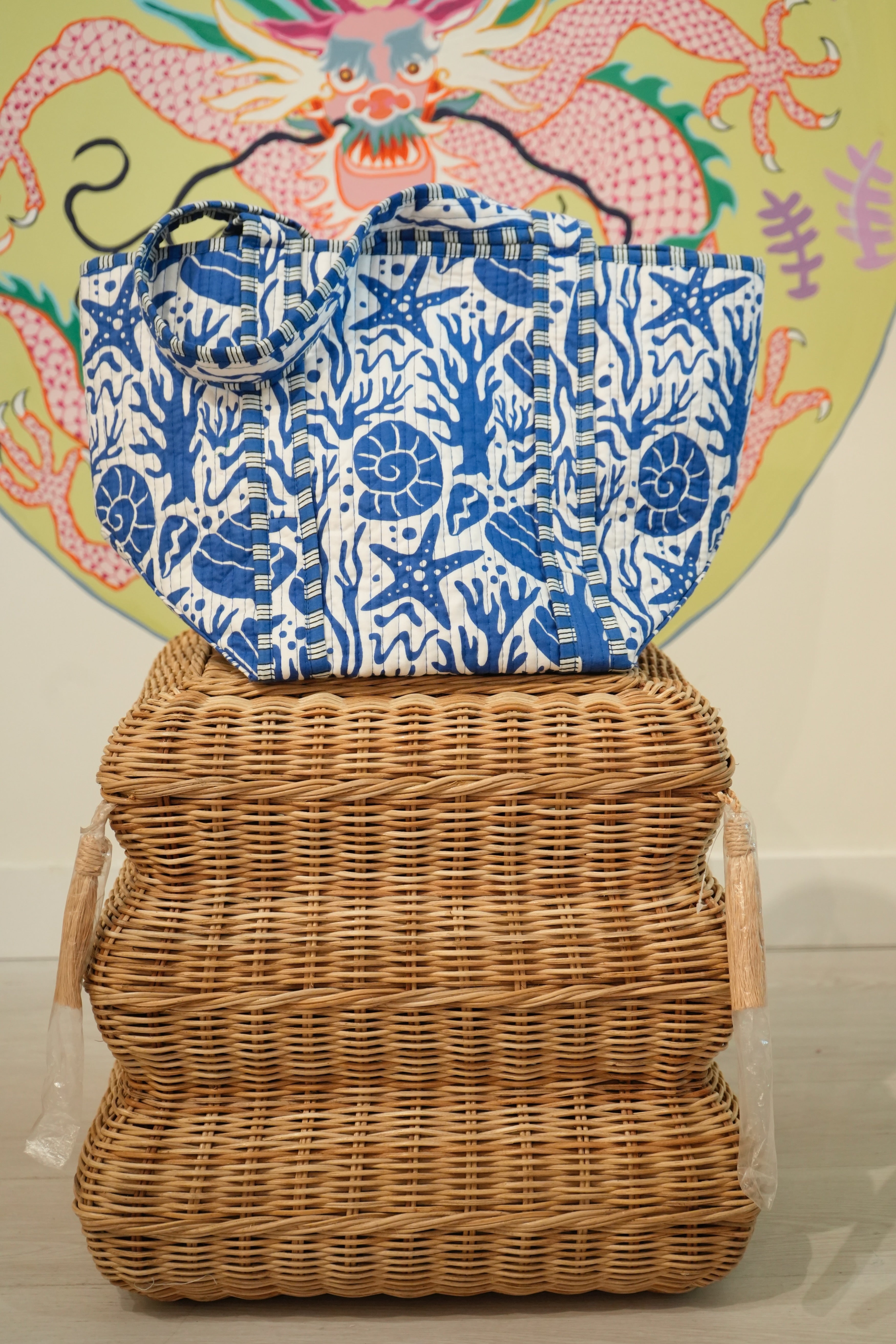 Large Tote | Seashells | Various Colors