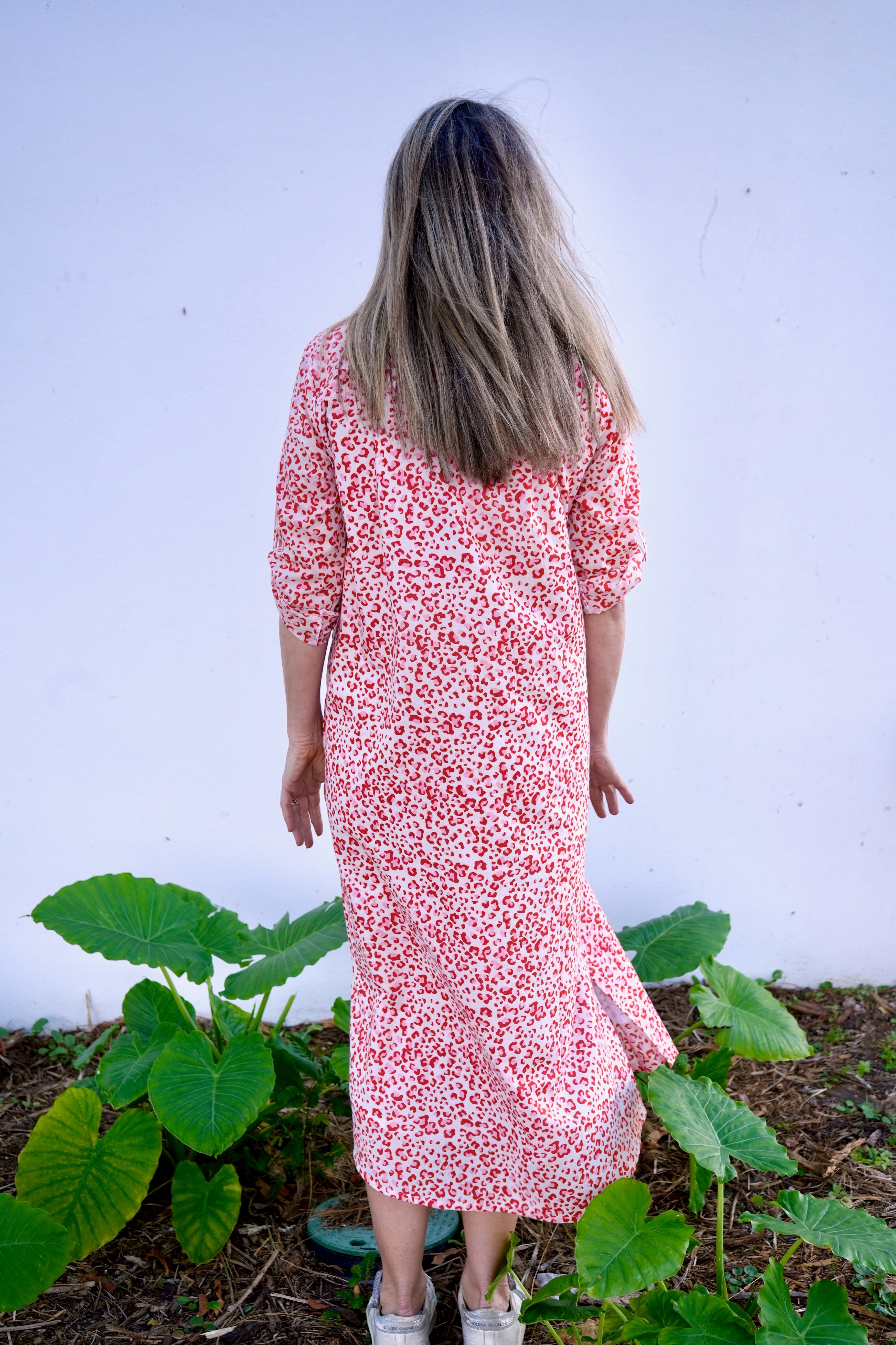 Molly Dress | Leopard Spots | Pink
