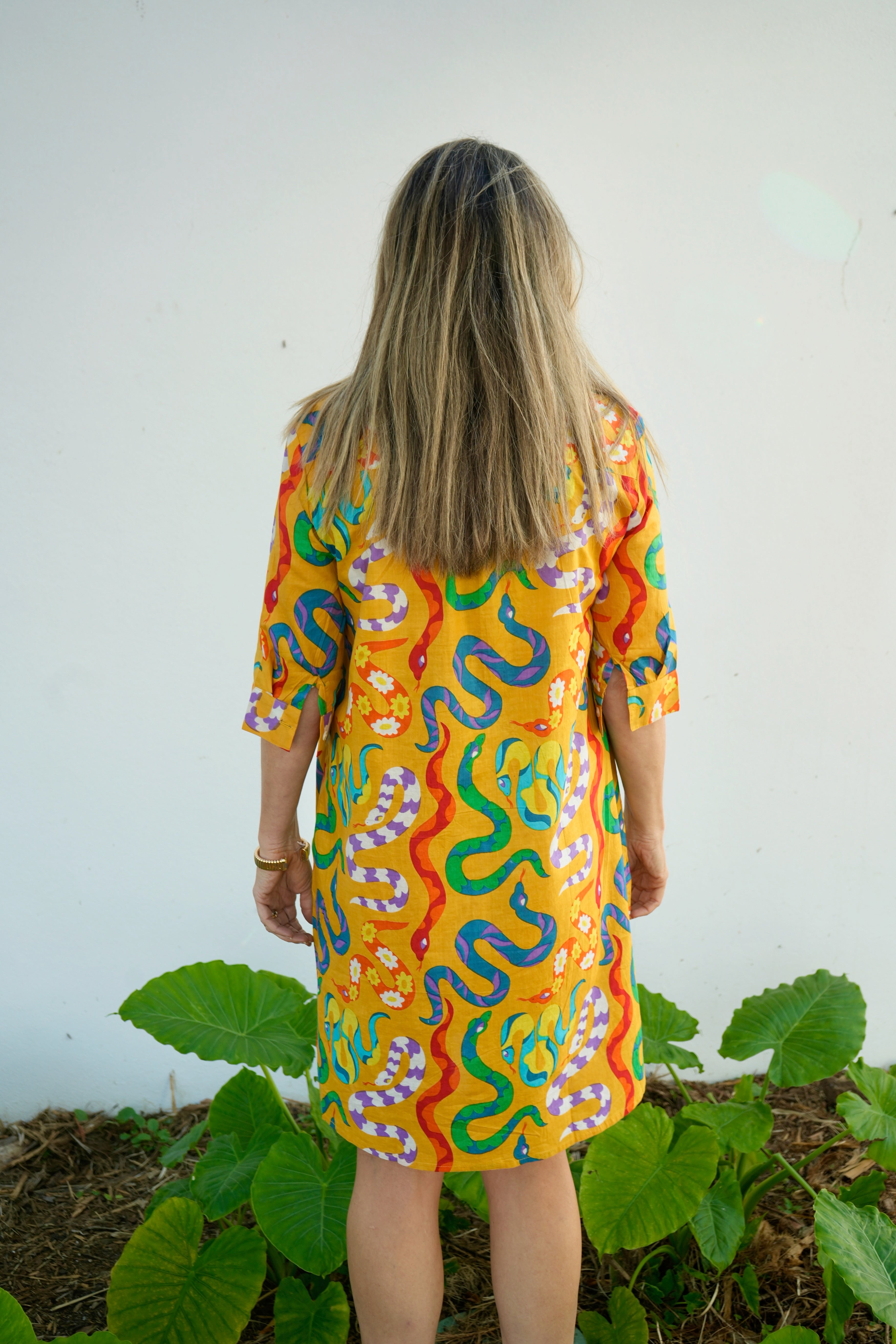 Delray Dress | Party Snakes | Mustard