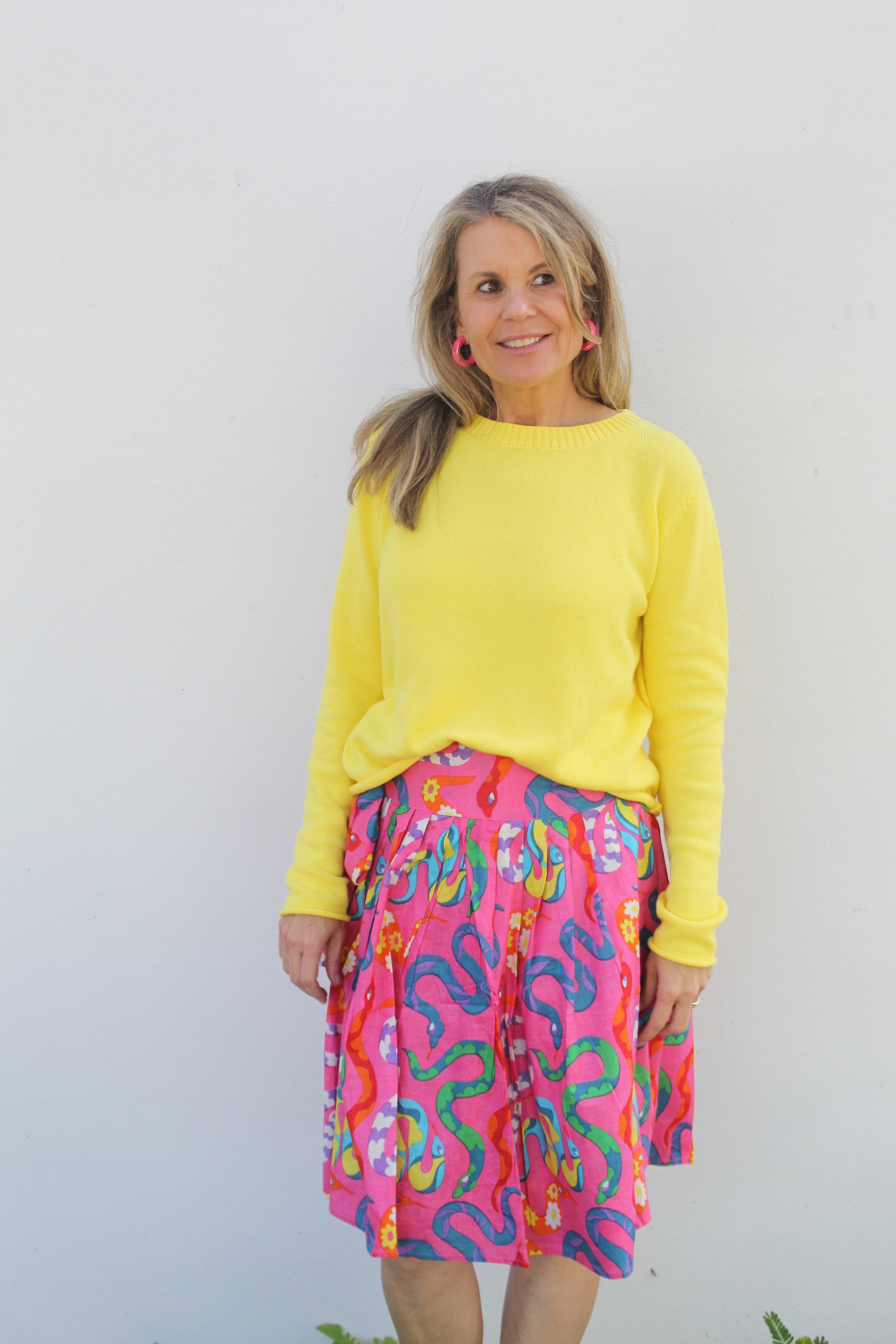 Wrap Skirt Short | Party Snakes | Pink