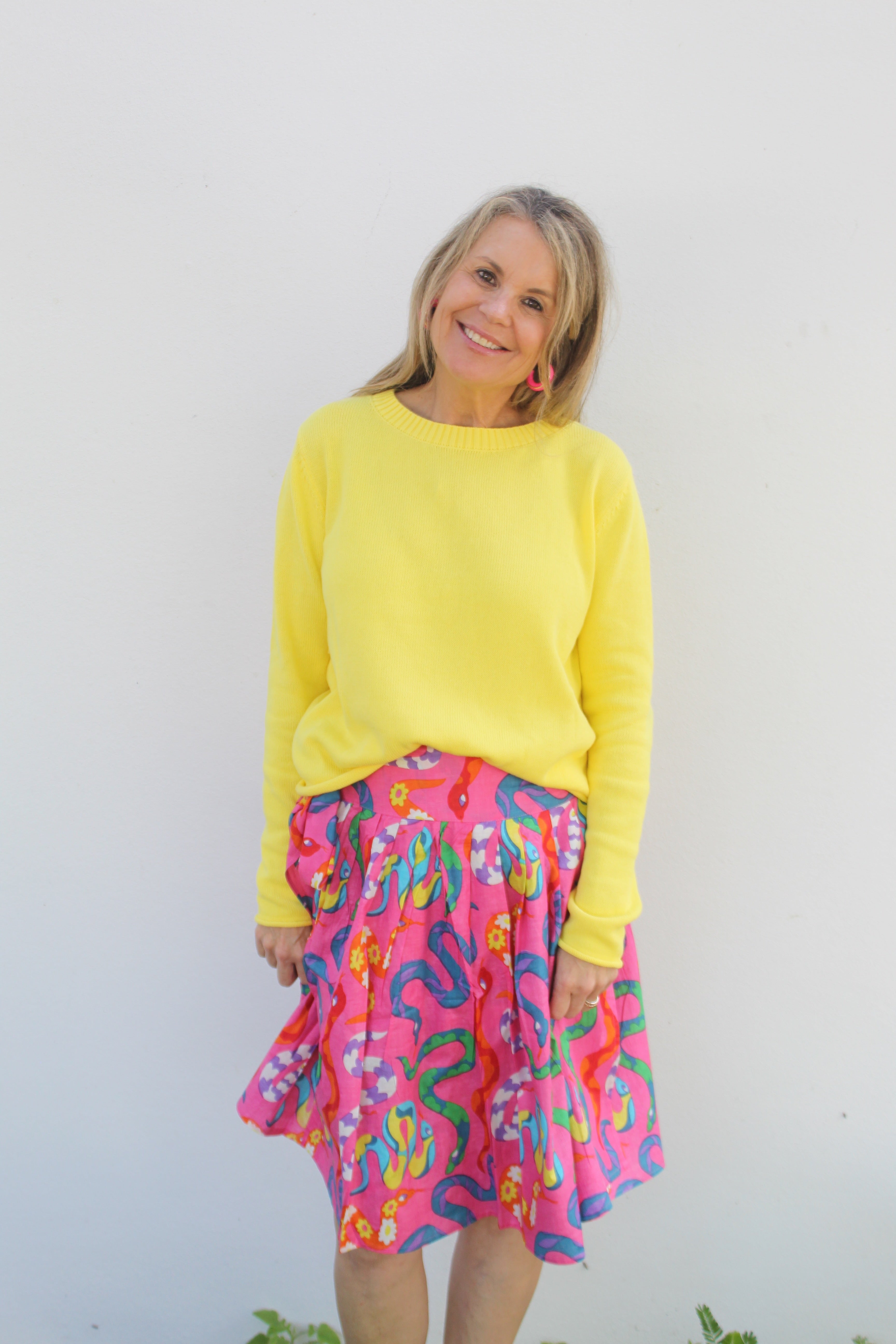 Wrap Skirt Short | Party Snakes | Pink