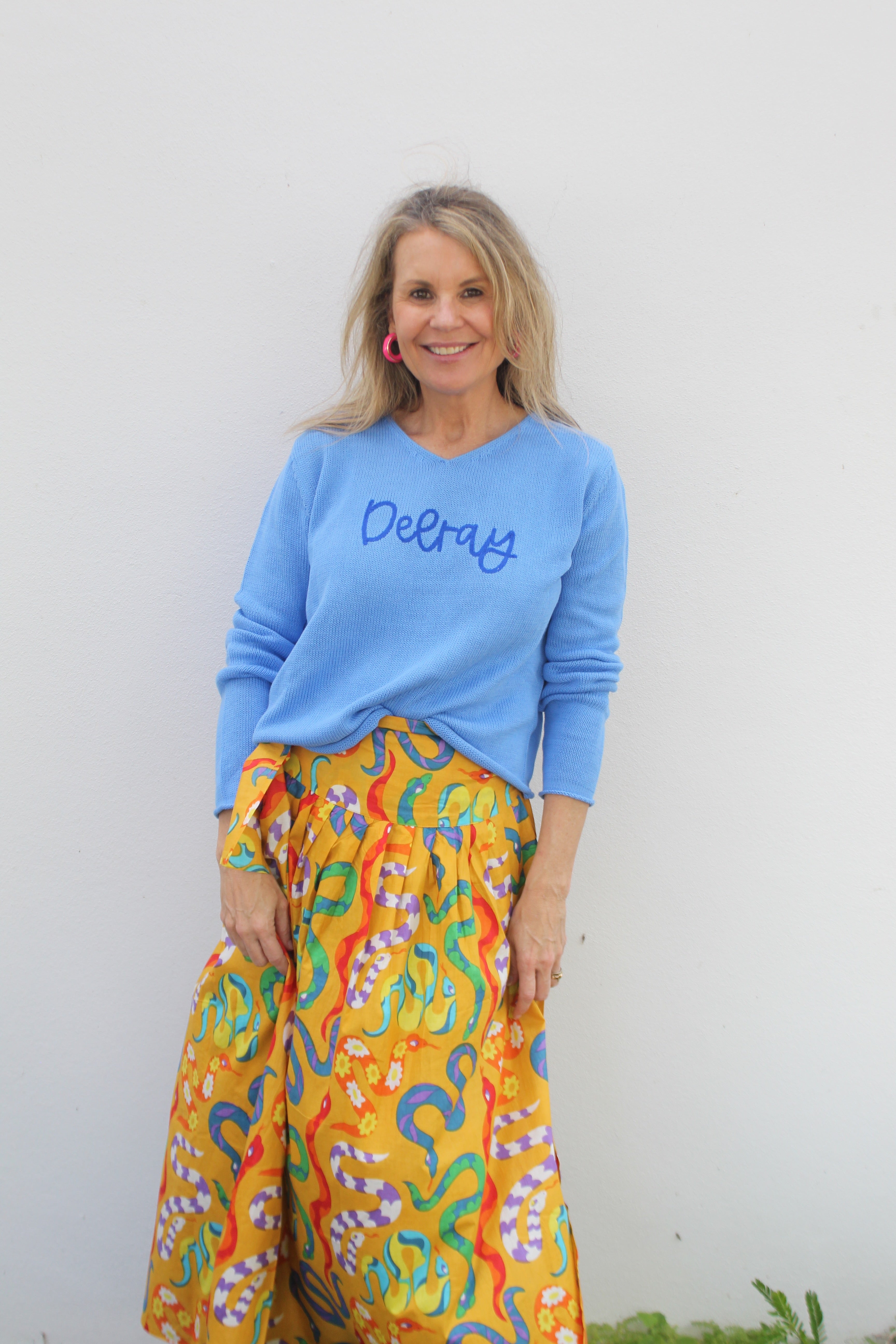 Wrap Skirt Long | Party Snakes | Mustard