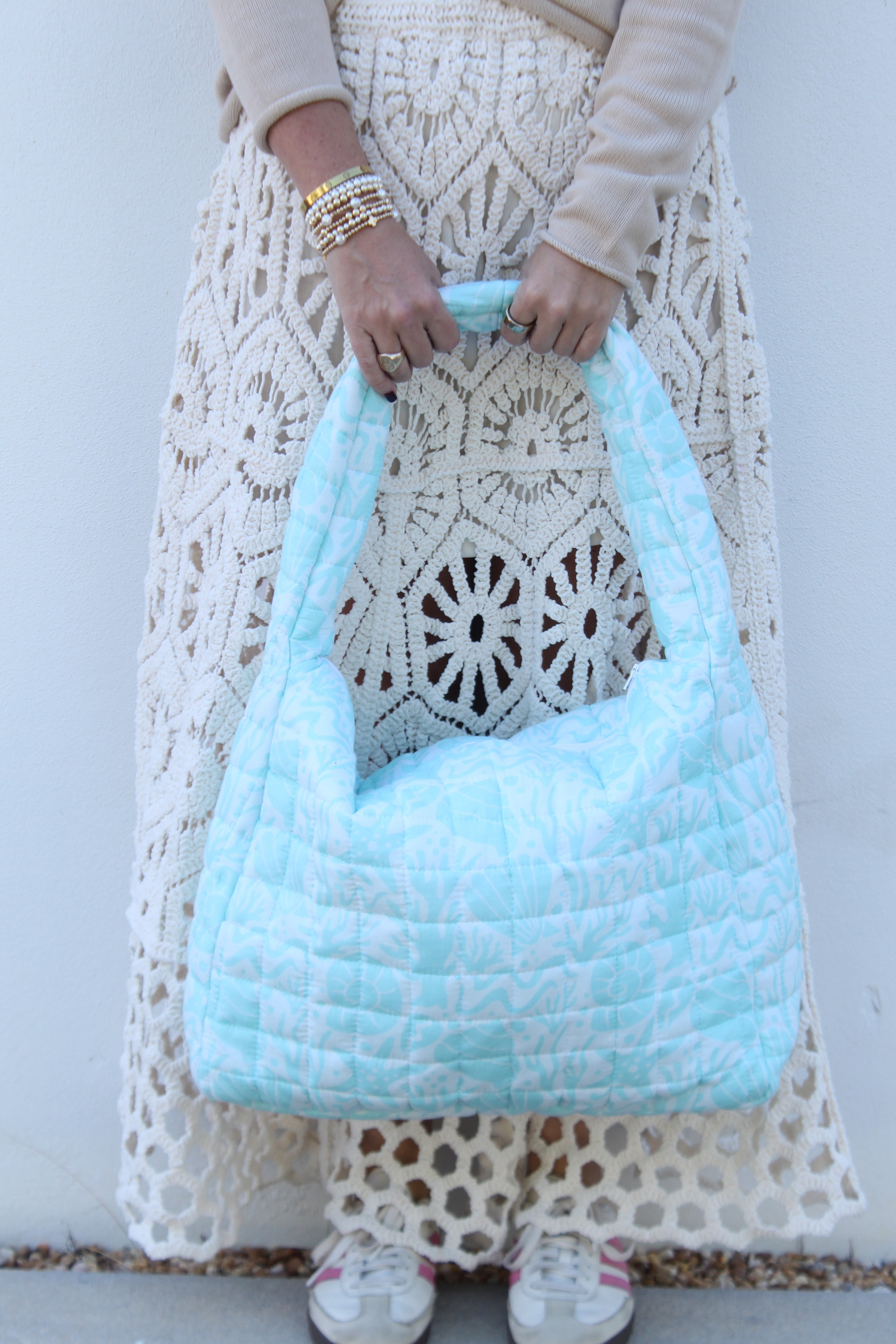 Puffer Tote Bag | Sea Life | Various Colors