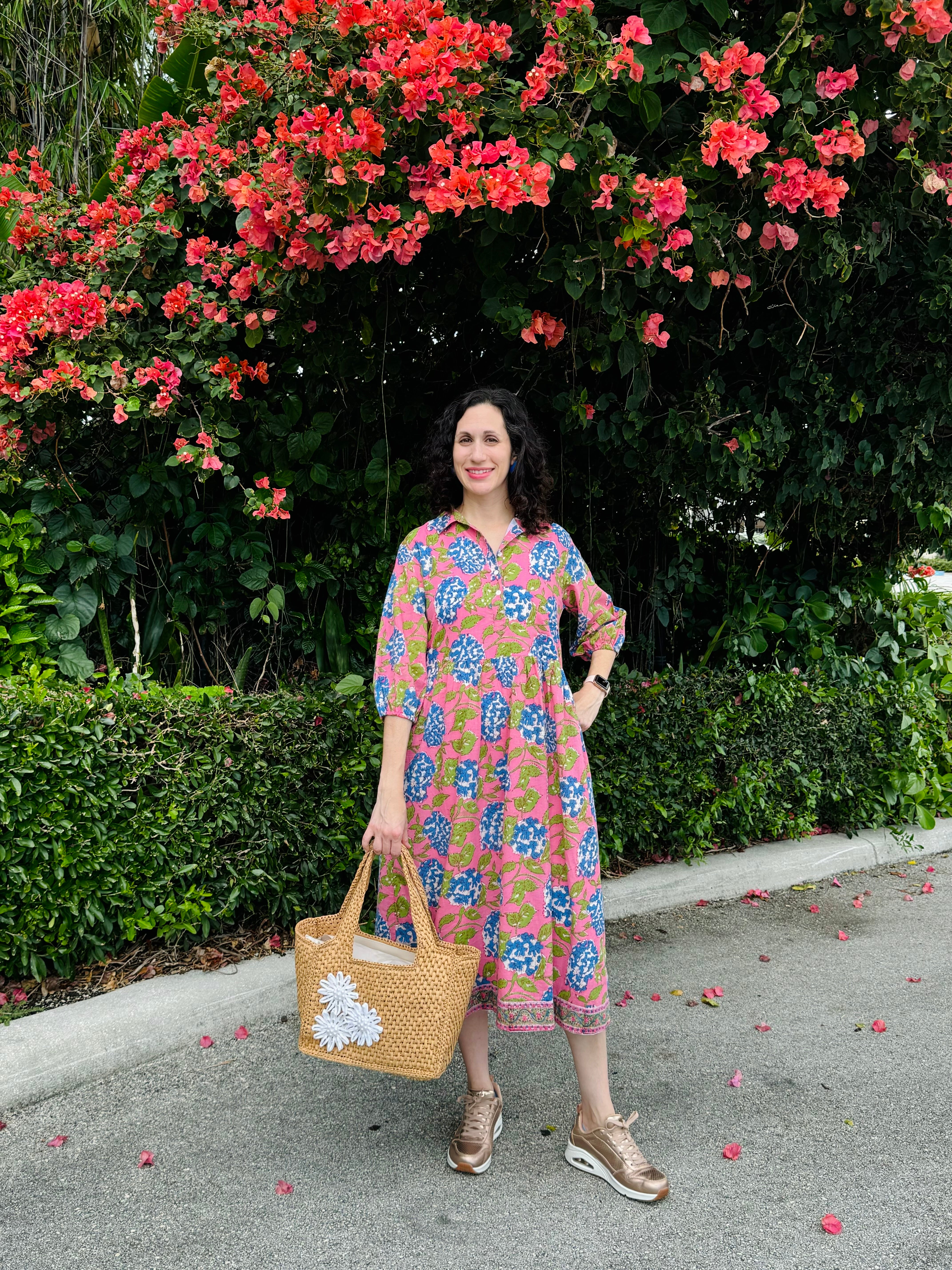 Frannie Midi Dress | Summer Hydrangea