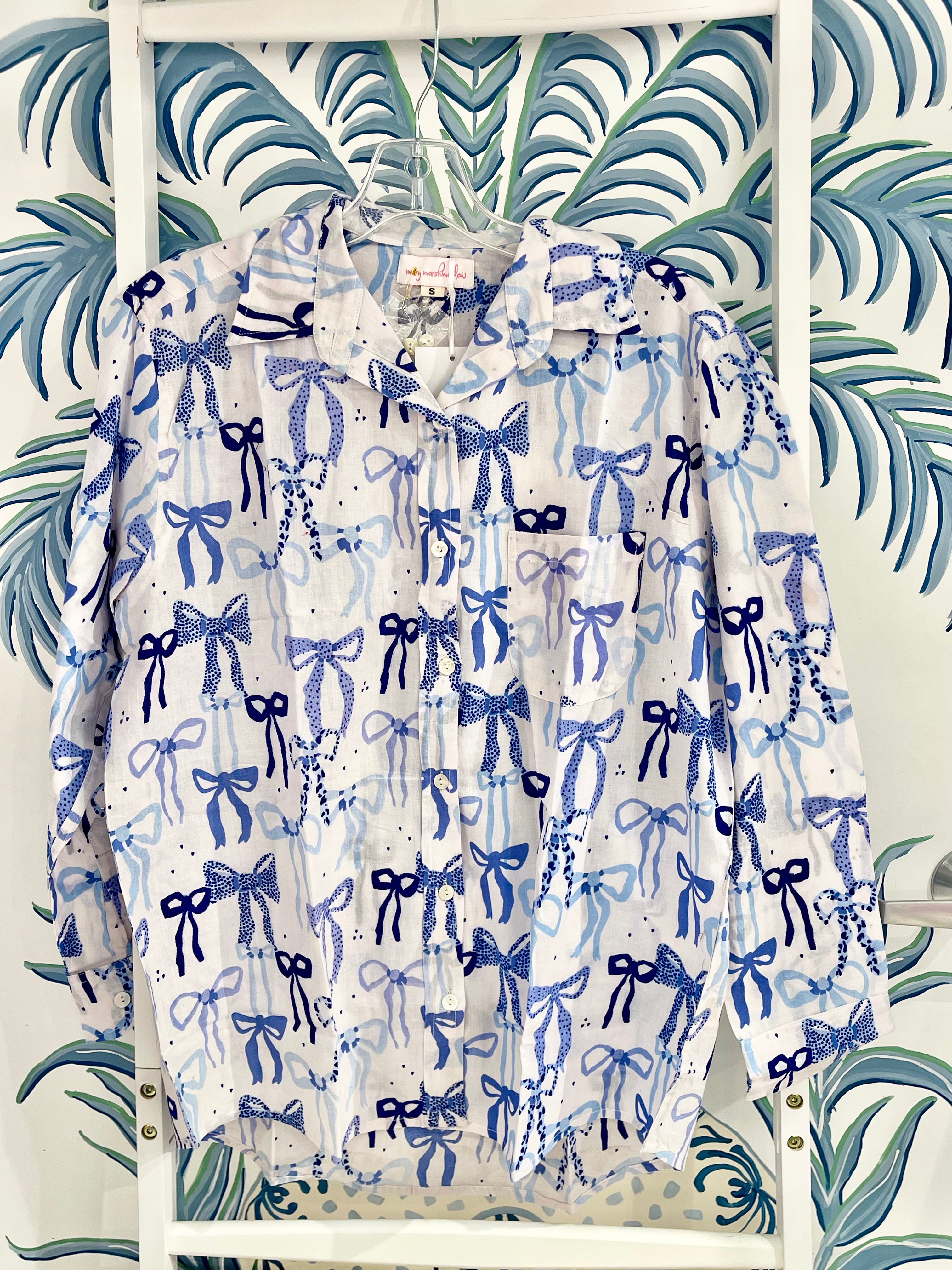 Boyfriend Shirt | Bows | Various Colors