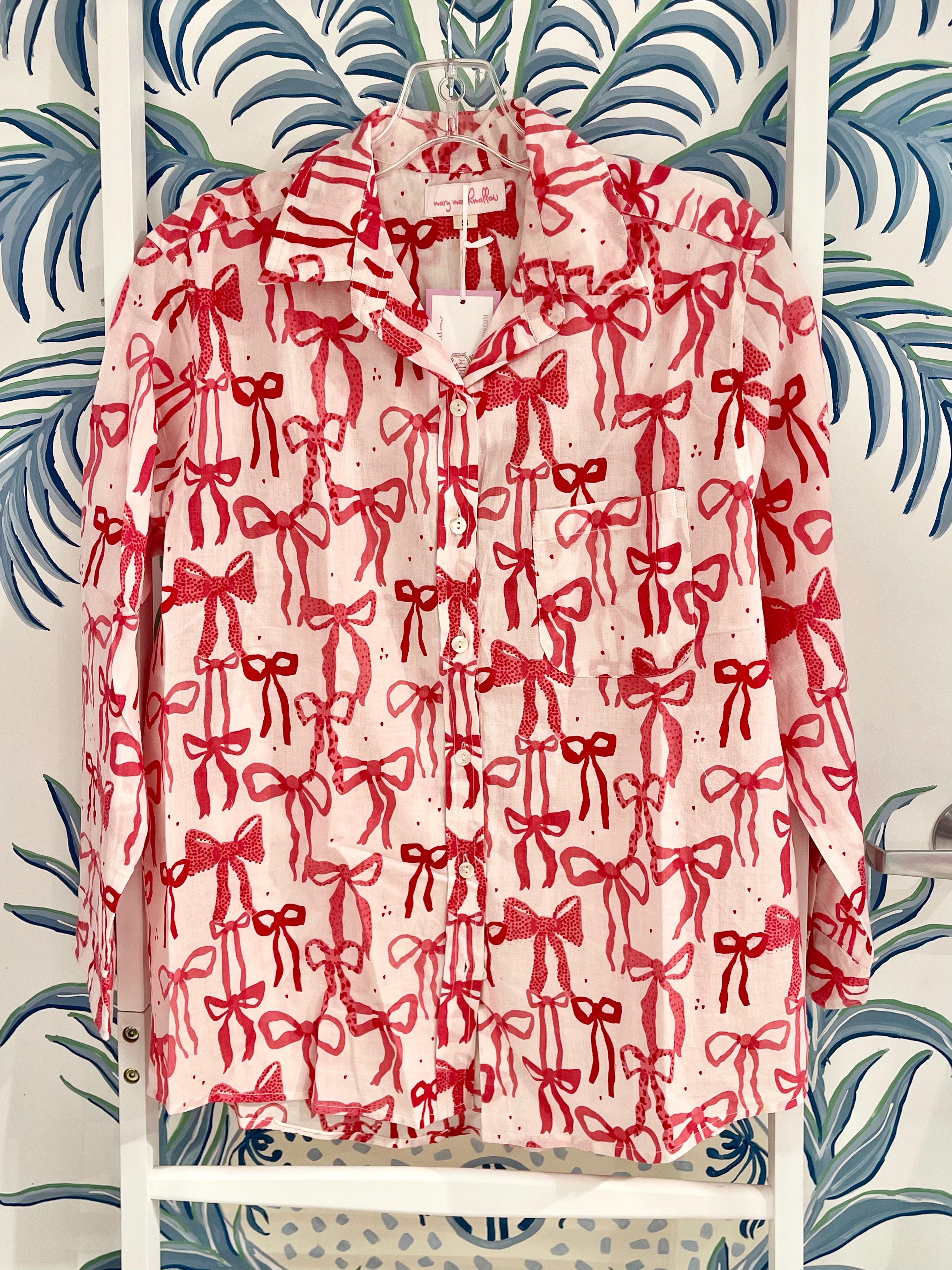Boyfriend Shirt | Bows | Various Colors
