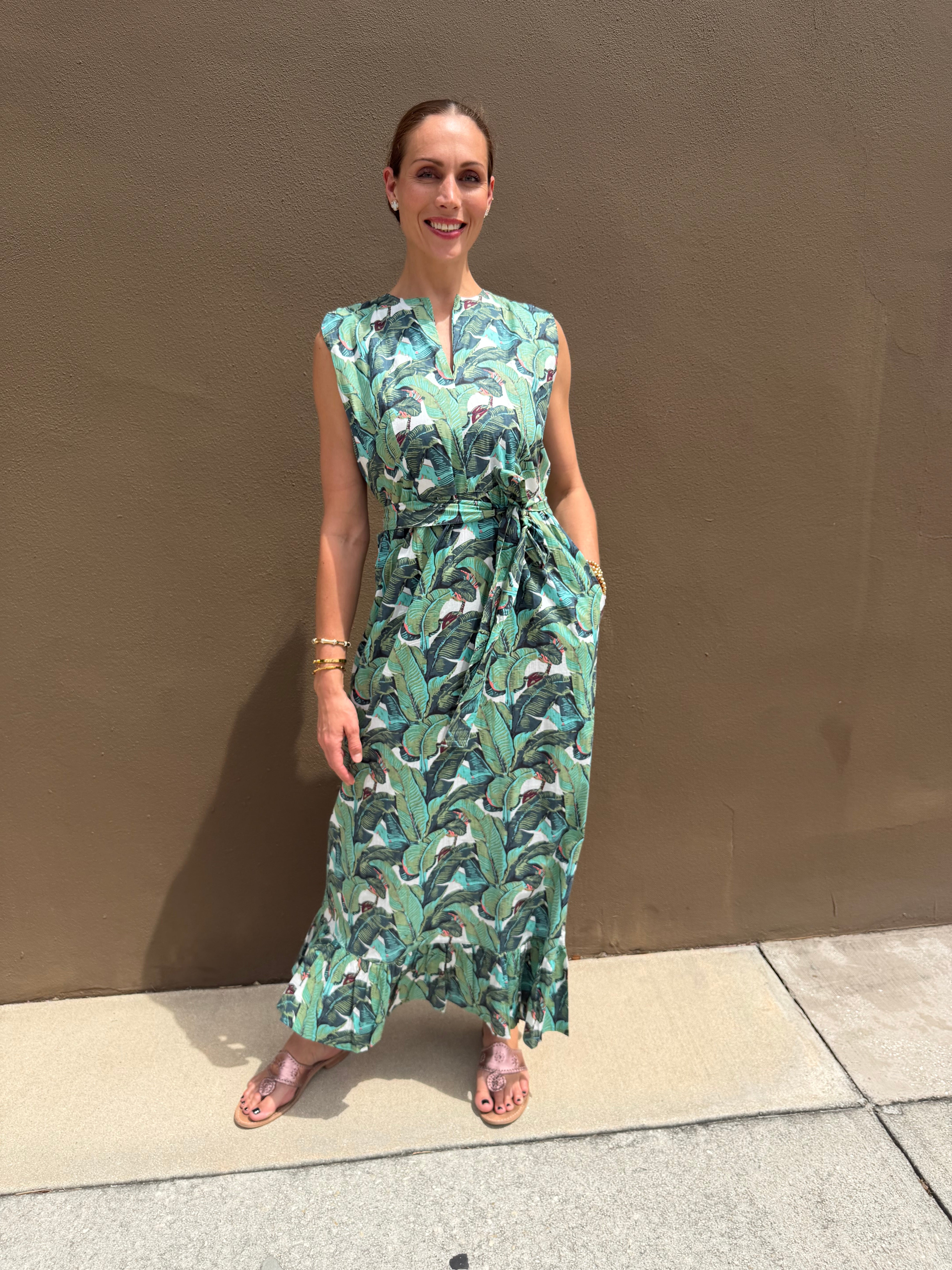 Party Dress | Jungle Palm | Green