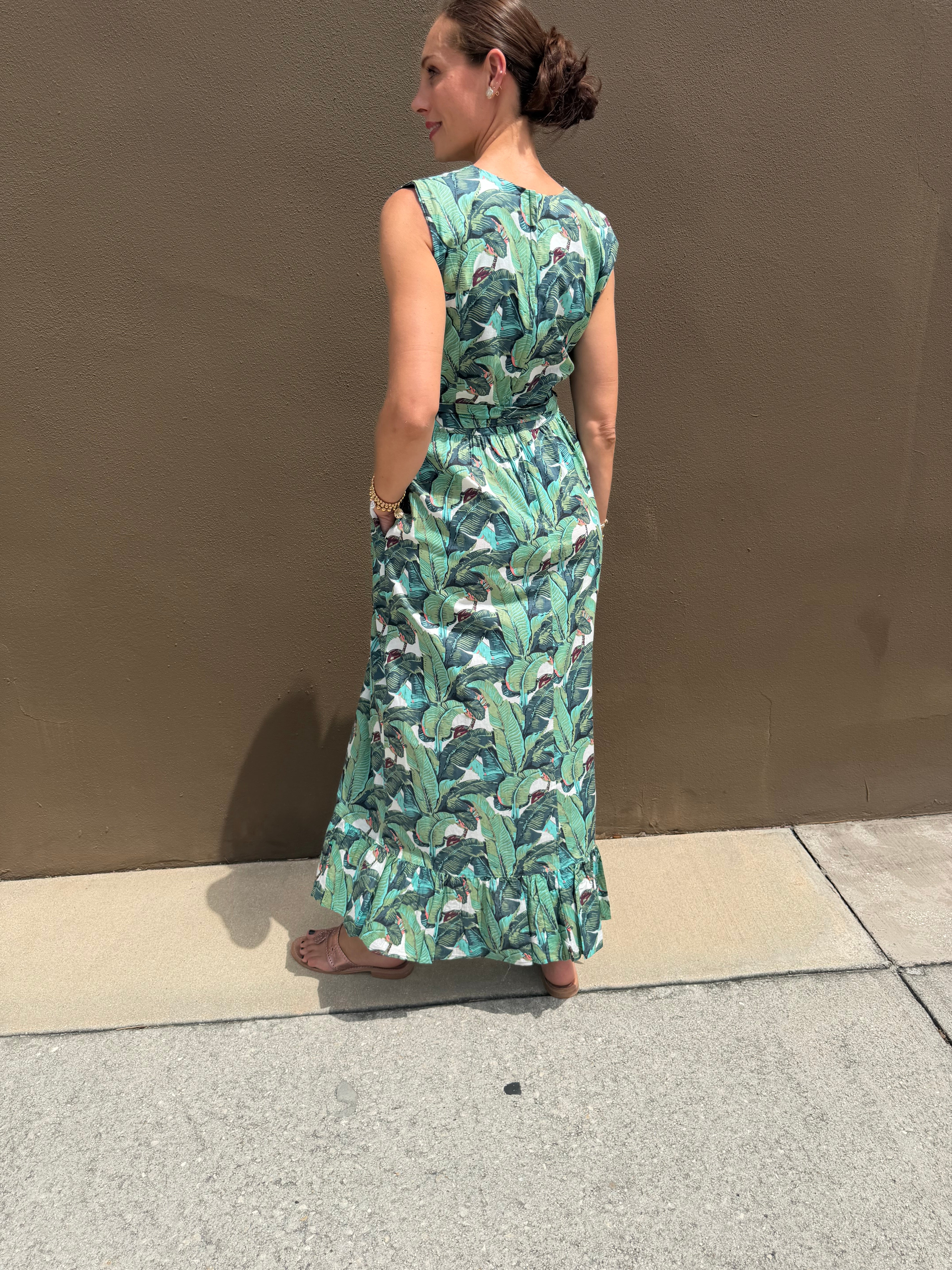 Party Dress | Jungle Palm | Green