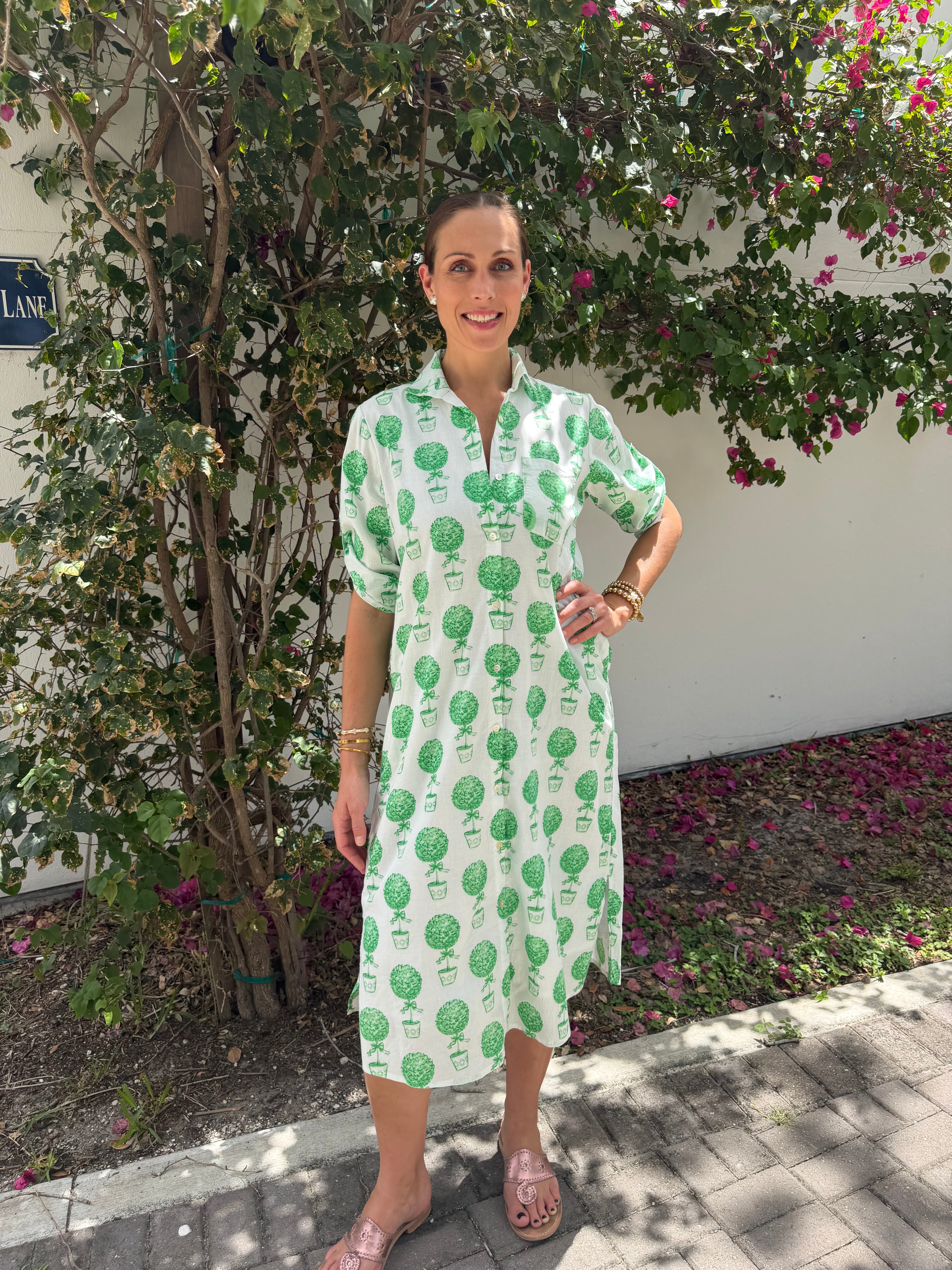 Vacay Dress | Topiary | Green