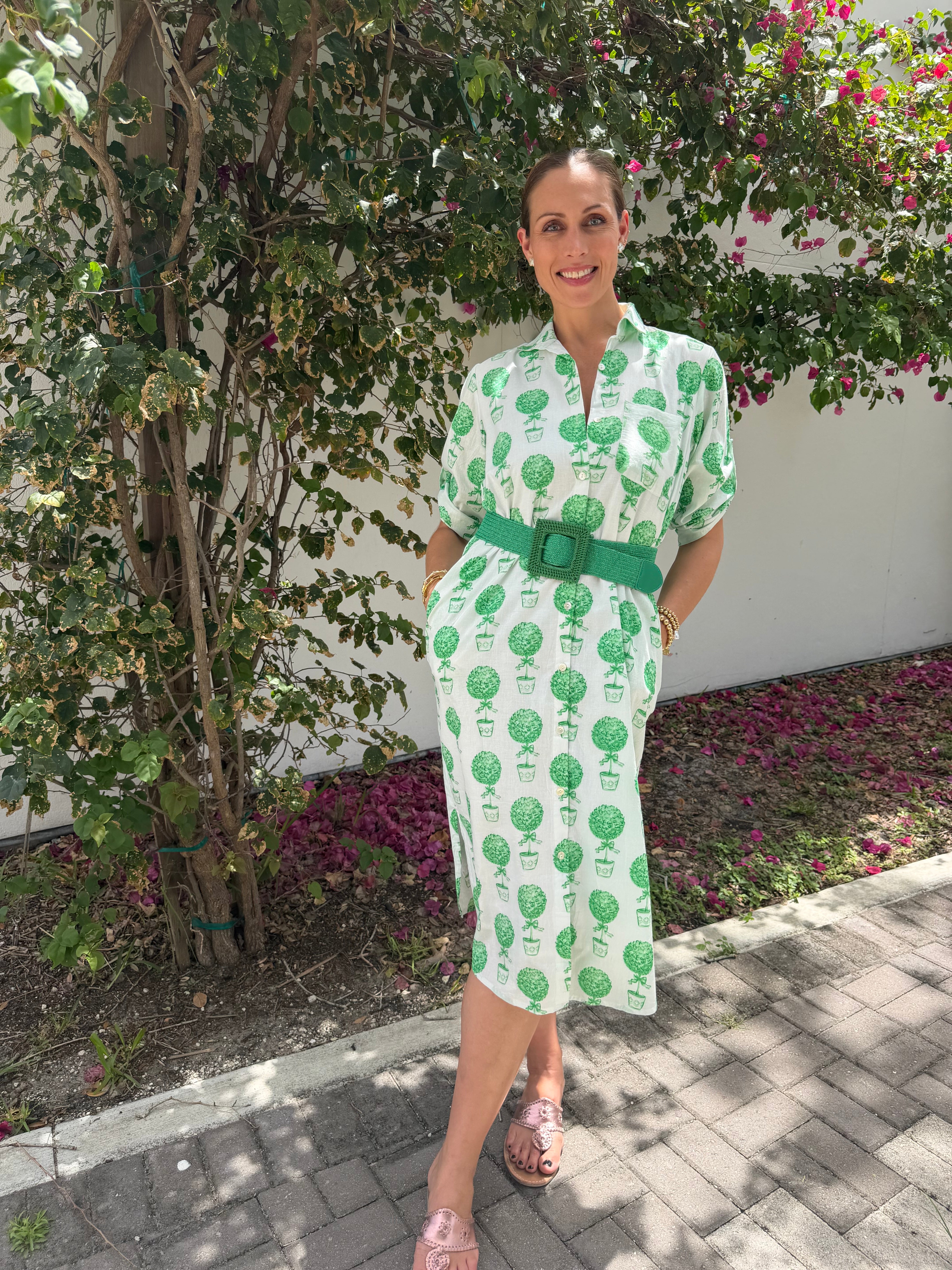Vacay Dress | Topiary | Green