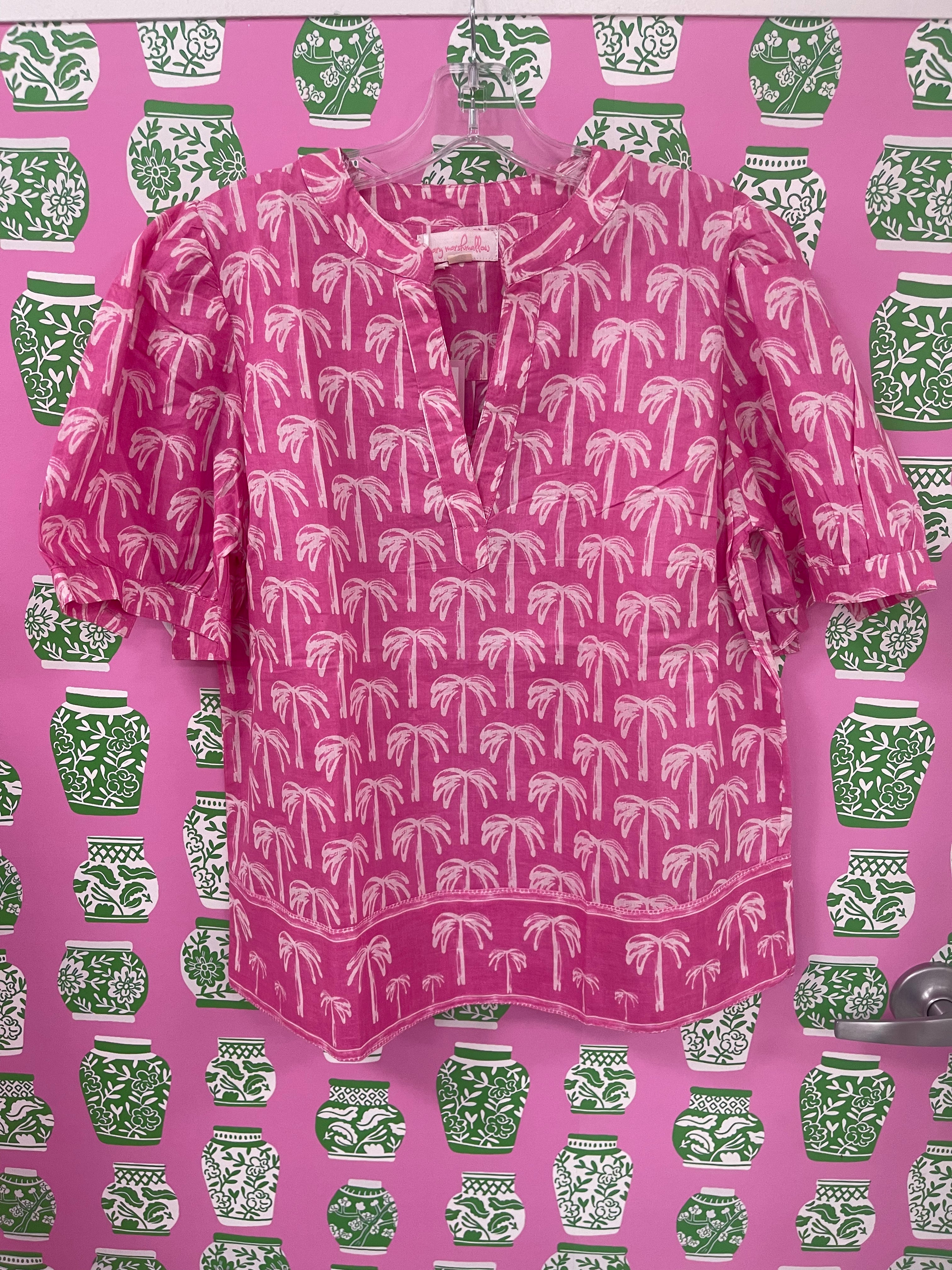 Maine Shirt | Tropical Palm | Pink