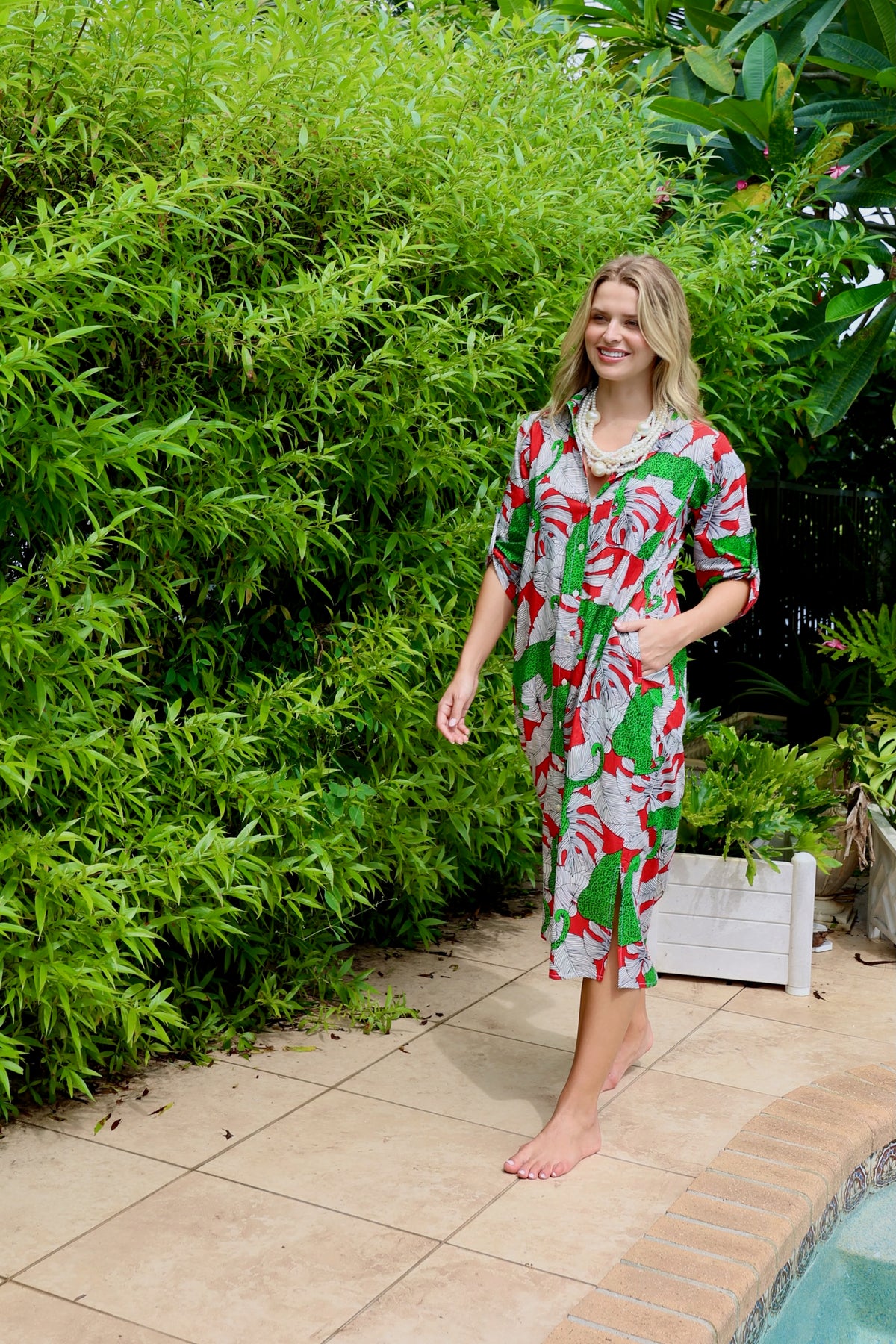 Vestido Vacay | Tigre Tibetano | Naranja