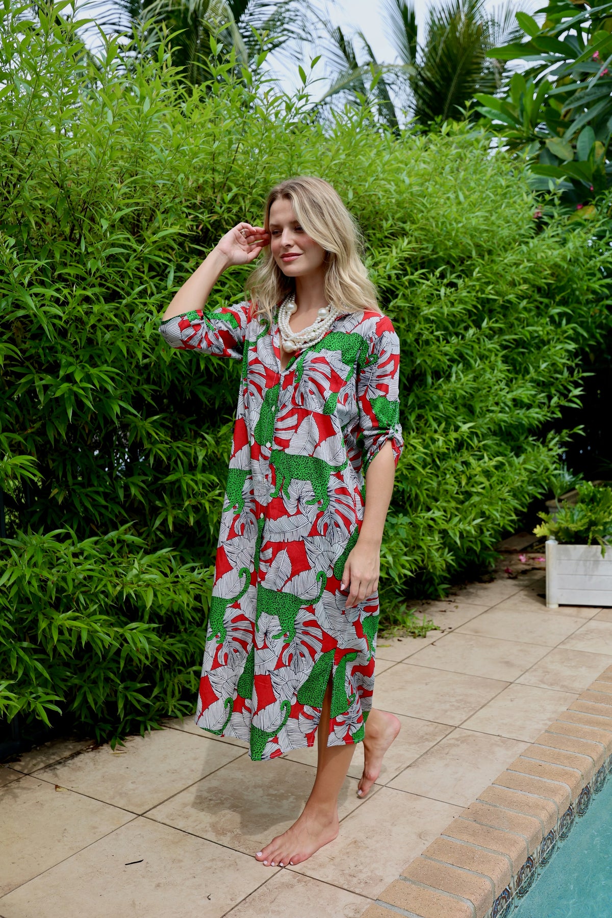 Vestido Vacay | Tigre Tibetano | Naranja
