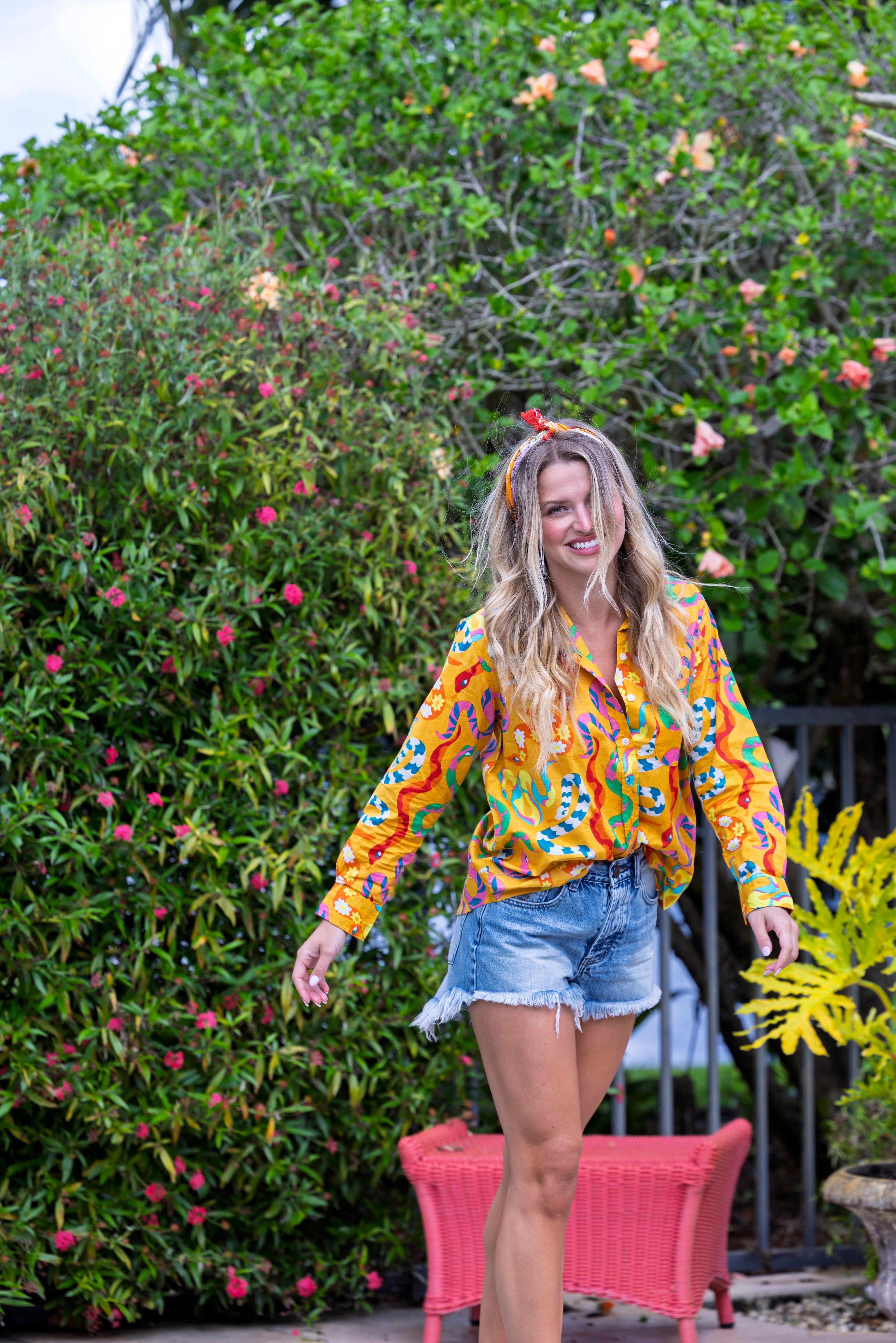 Boyfriend Shirt | Happy Snakes | Mustard