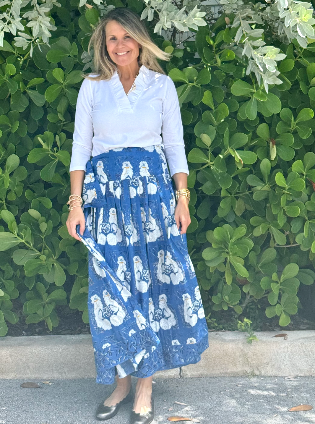 Long Party Skirt | Staffy | Dark Blue image 2