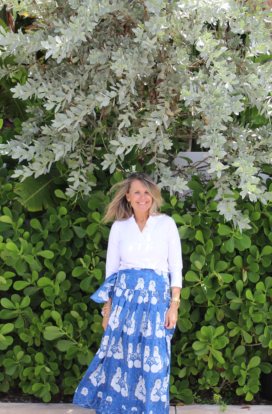 Long Party Skirt | Staffy | Dark Blue image 1