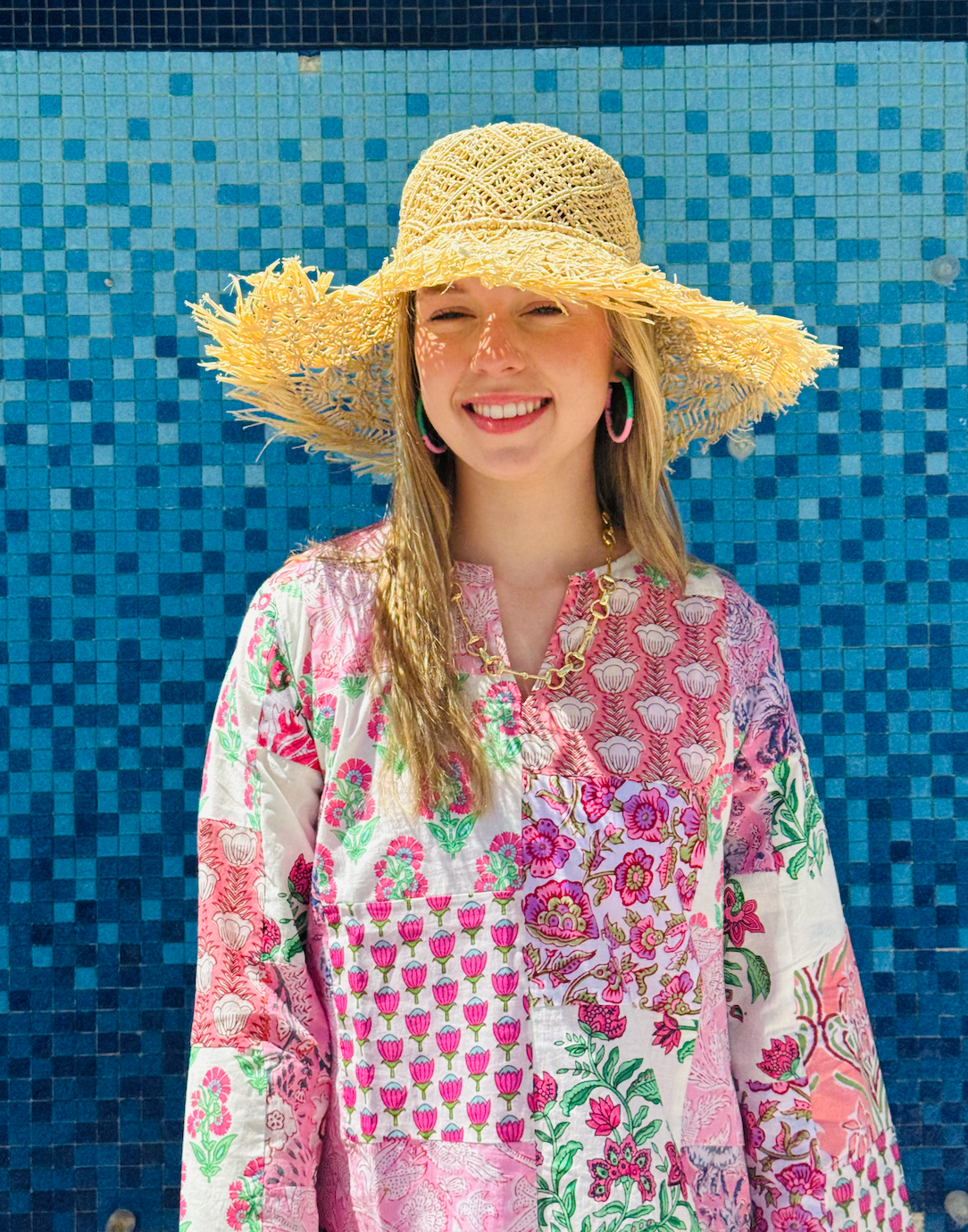 Classic Tunic | Patchwork | Pink image 0