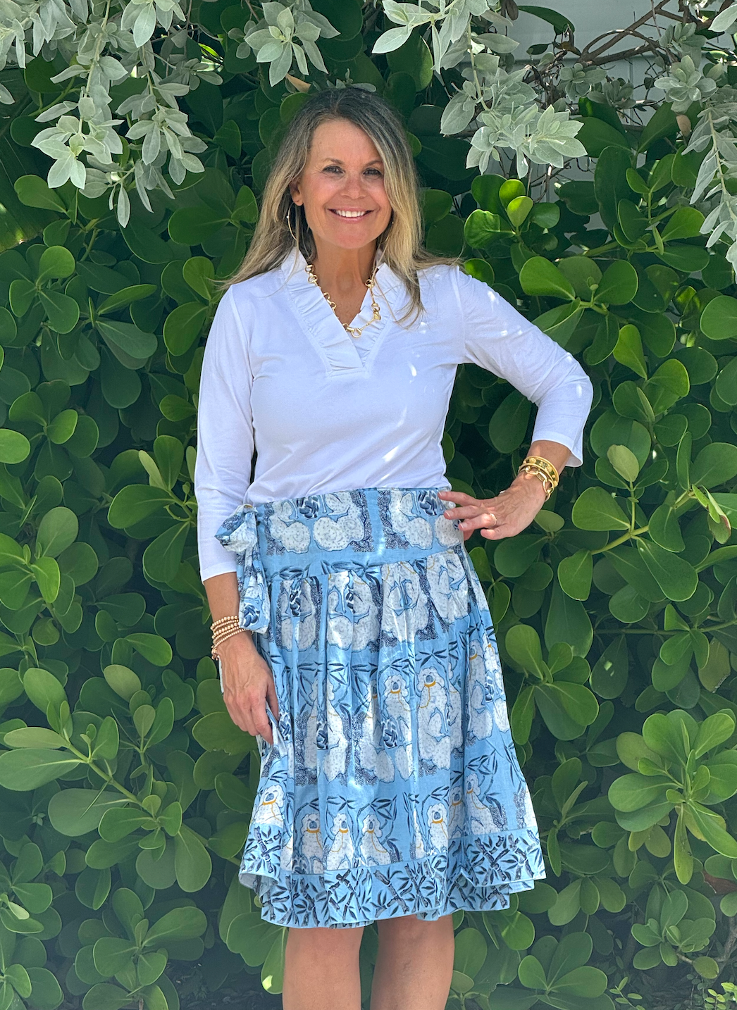 Short Party Skirt | Staffy | Light Blue image 1