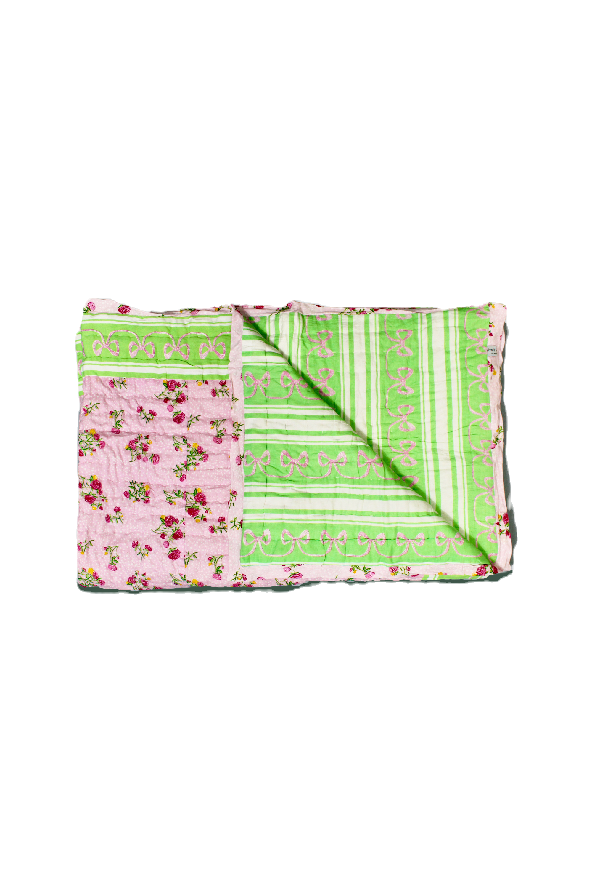 Bedding | Roses and Ribbons | Pink/Green image 1