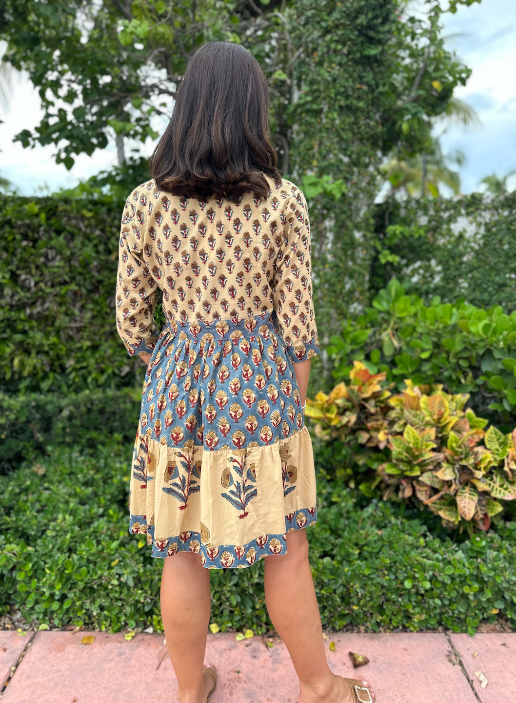 Willow Dress Short | Multi Floral | Fall image 3