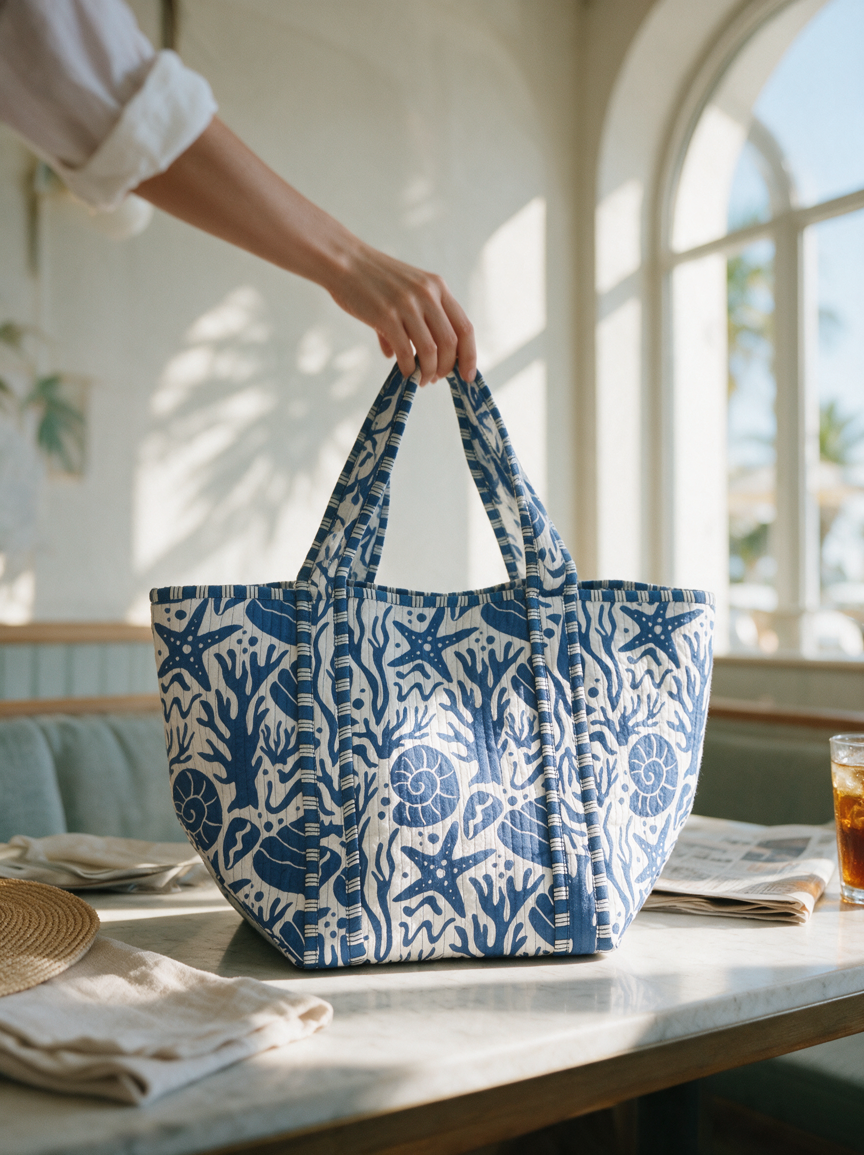 Large Tote | Seashells | Various Colors