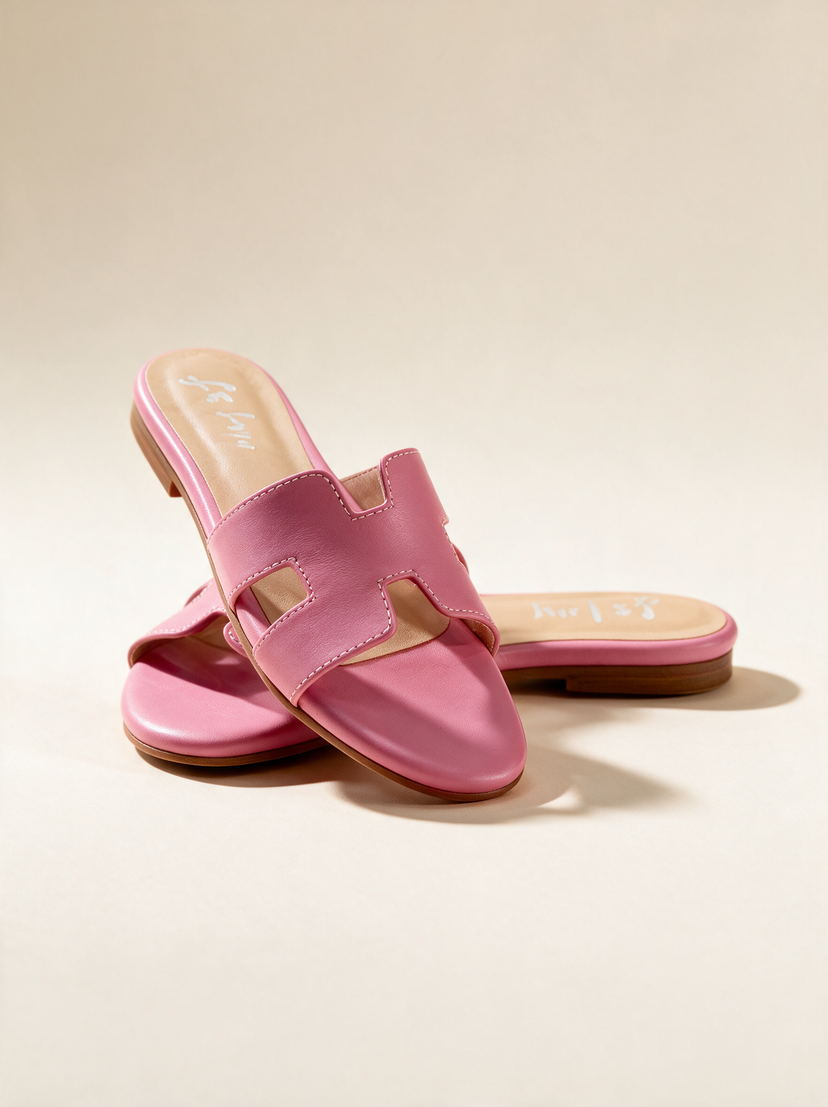 Riviera Camel Pink Leather