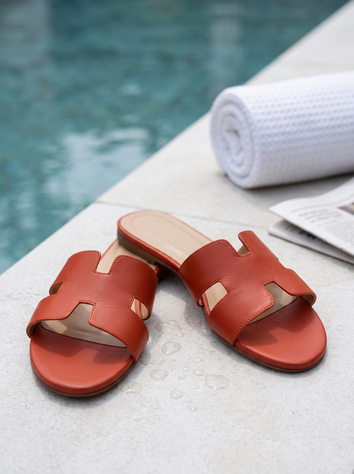 Riviera Camel Orange Leather
