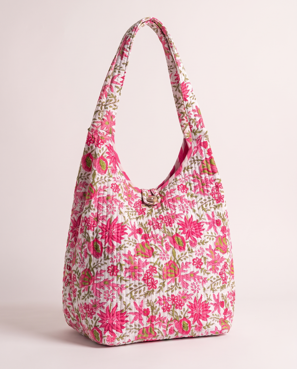Coco Tote | Meadow Print | Pink