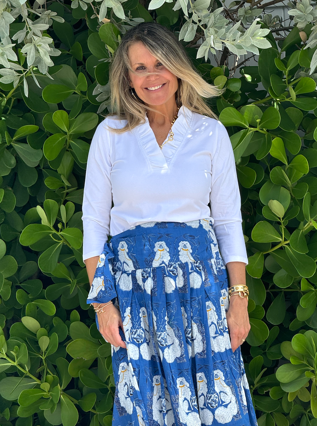 Long Party Skirt | Staffy | Dark Blue image 3