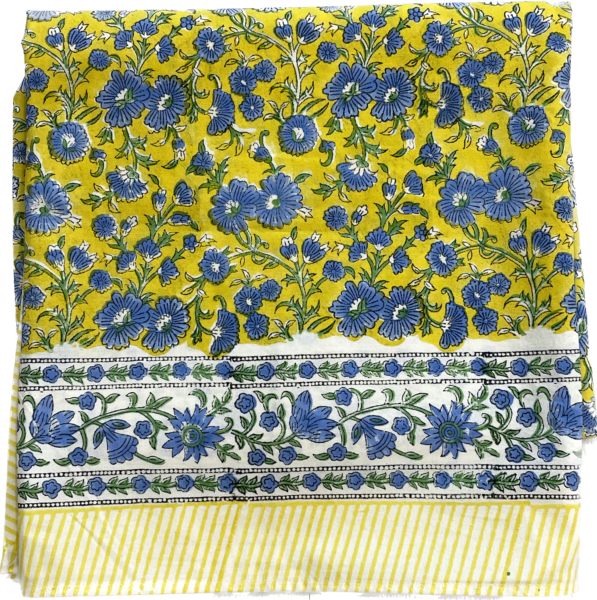 Tablecloth | Floral | Peri/Yellow | Assorted Sizes image 0