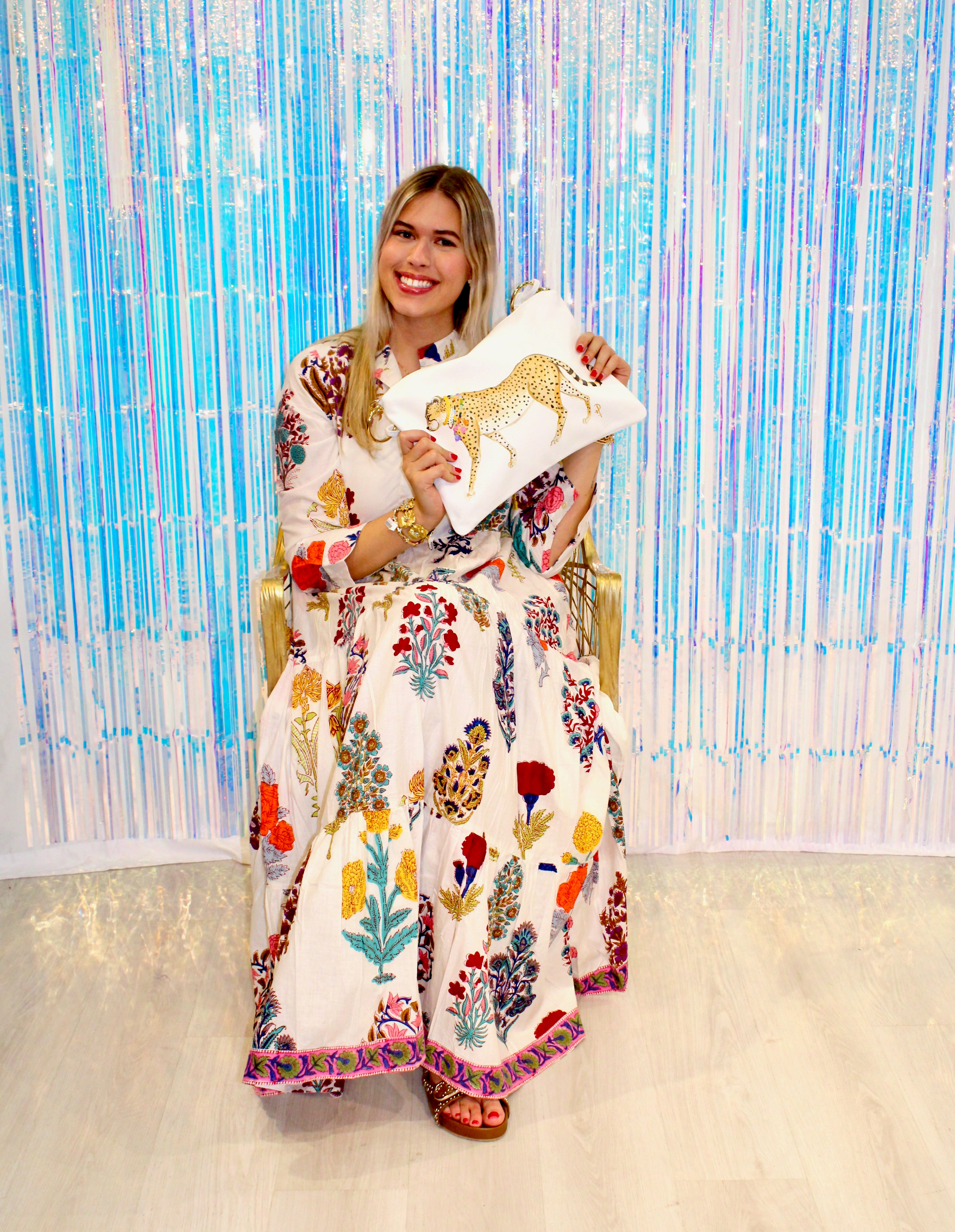 Lulu Dress | Mixed Blockprint Floral | image 2