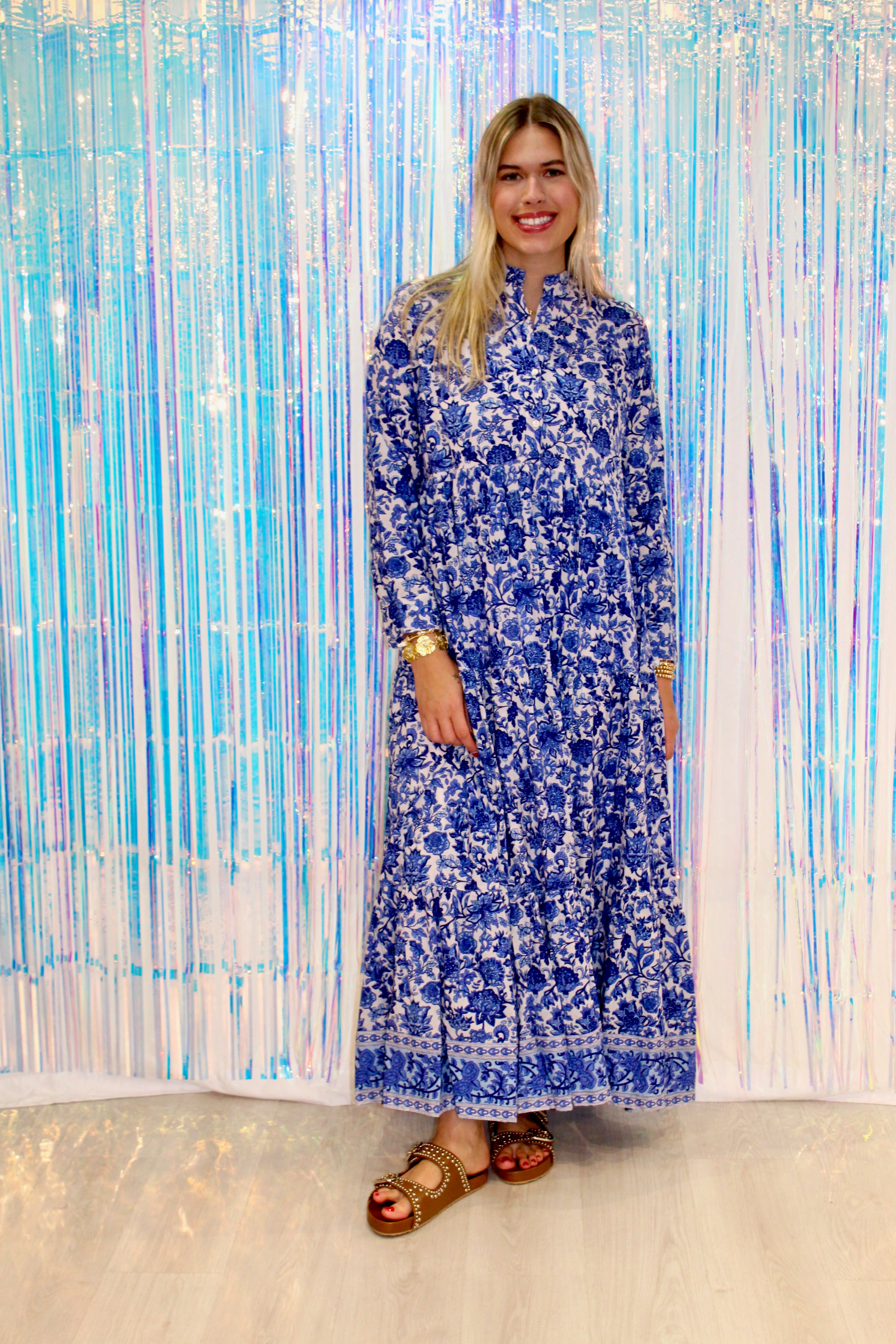 Lulu Dress | Blue Chintz image 0